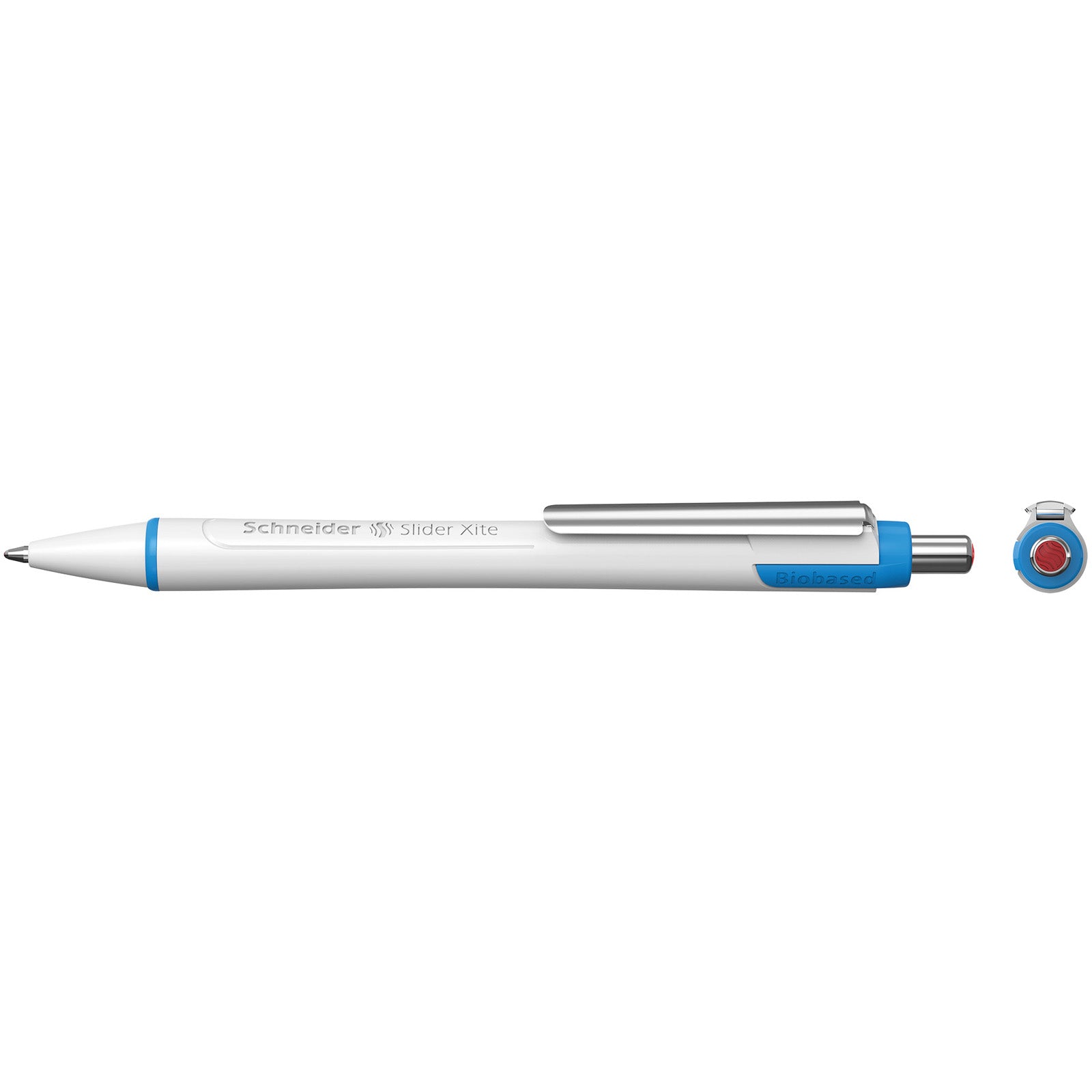 Slider Xite XB Refillable + Retractable Ballpoint Pen, 1.4 mm, Red Ink, Box of 10 Pens