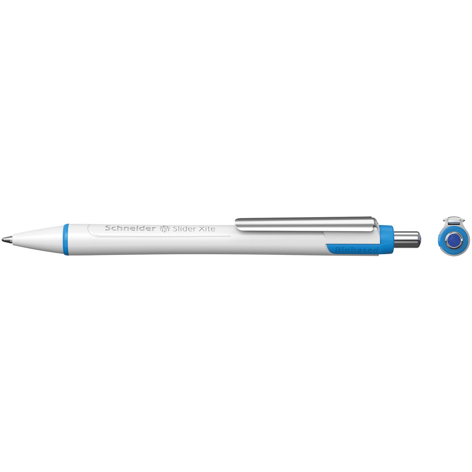 Slider Xite XB Refillable + Retractable Ballpoint Pen, 1.4 mm, Blue Ink, Box of 10 Pens - A1 School Supplies