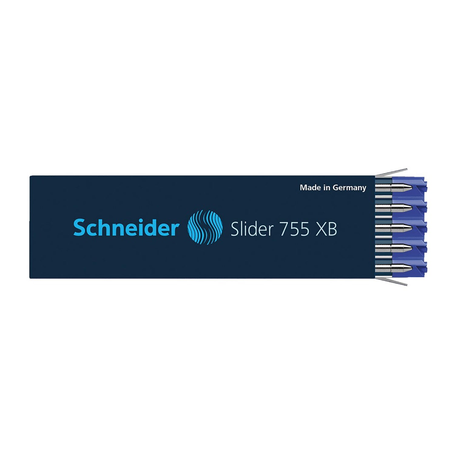 Slider 755 XB Ballpoint Pen Refill, Viscoglide Ink, Blue, Pack of 10 - A1 School Supplies