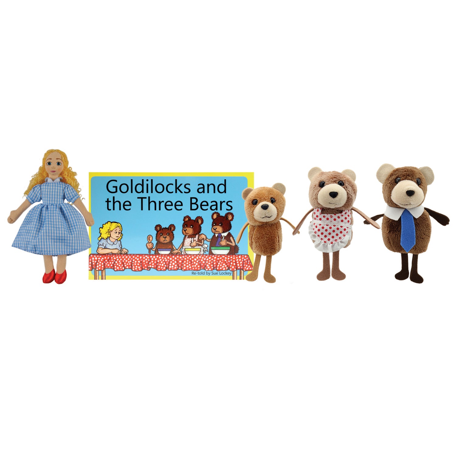 Goldilocks Finger Puppets and Book Set