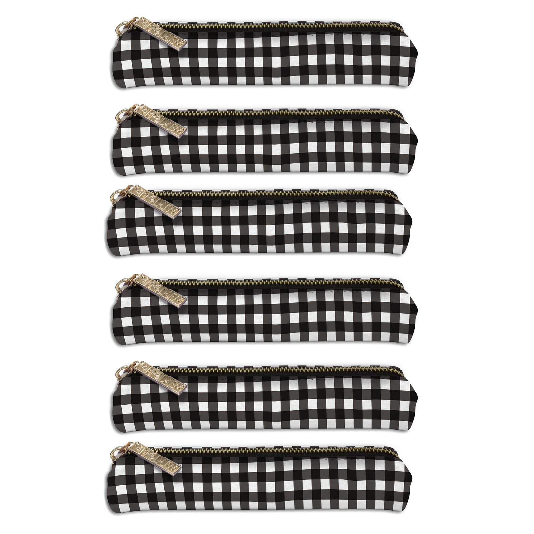 Slim Pencil Case - Buffalo Check - Pack 6