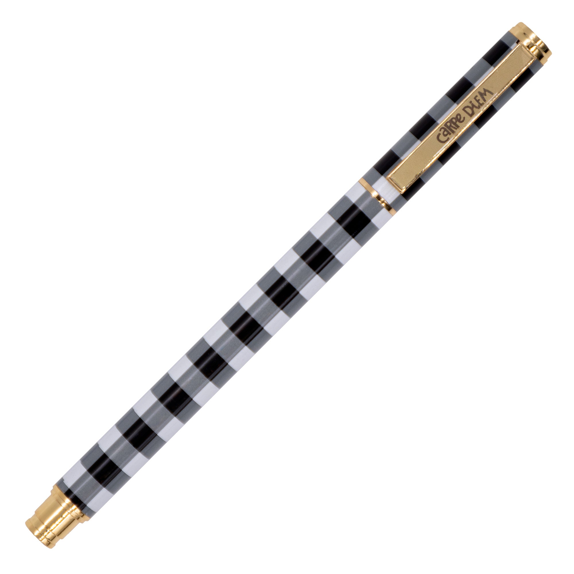 Metal Gel Pen - Buffalo Check - Pack of 6