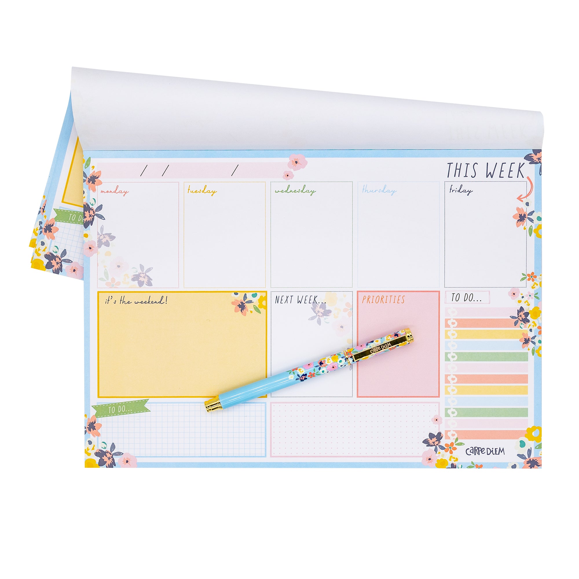 Weekly Planner Pad - Ditzy Floral - Pack 6