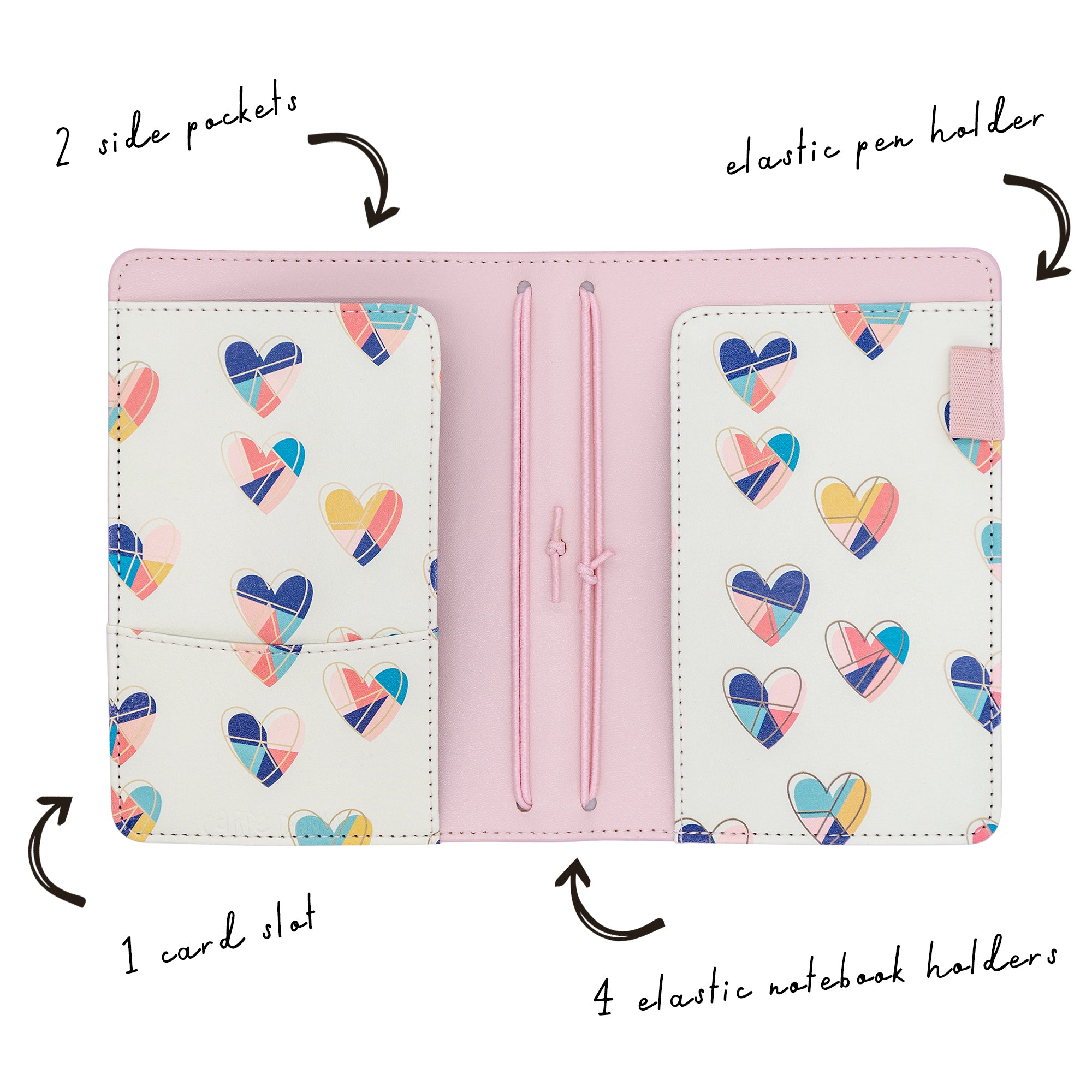 A6 Notebook and Passport Holder - Ballerina Pink