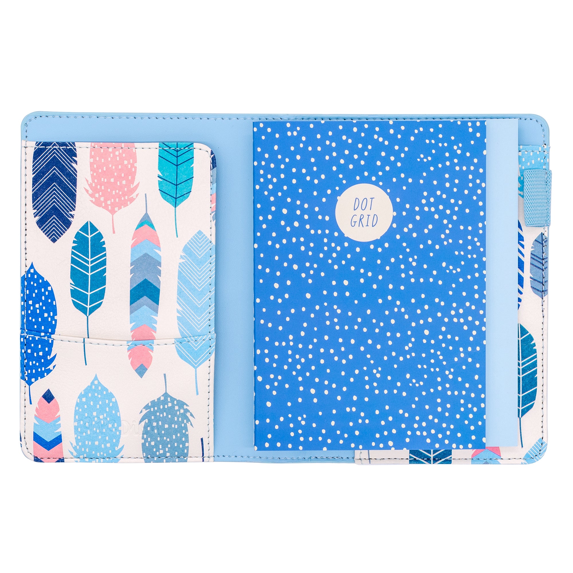 A6 Notebook and Passport Holder - Sky Blue