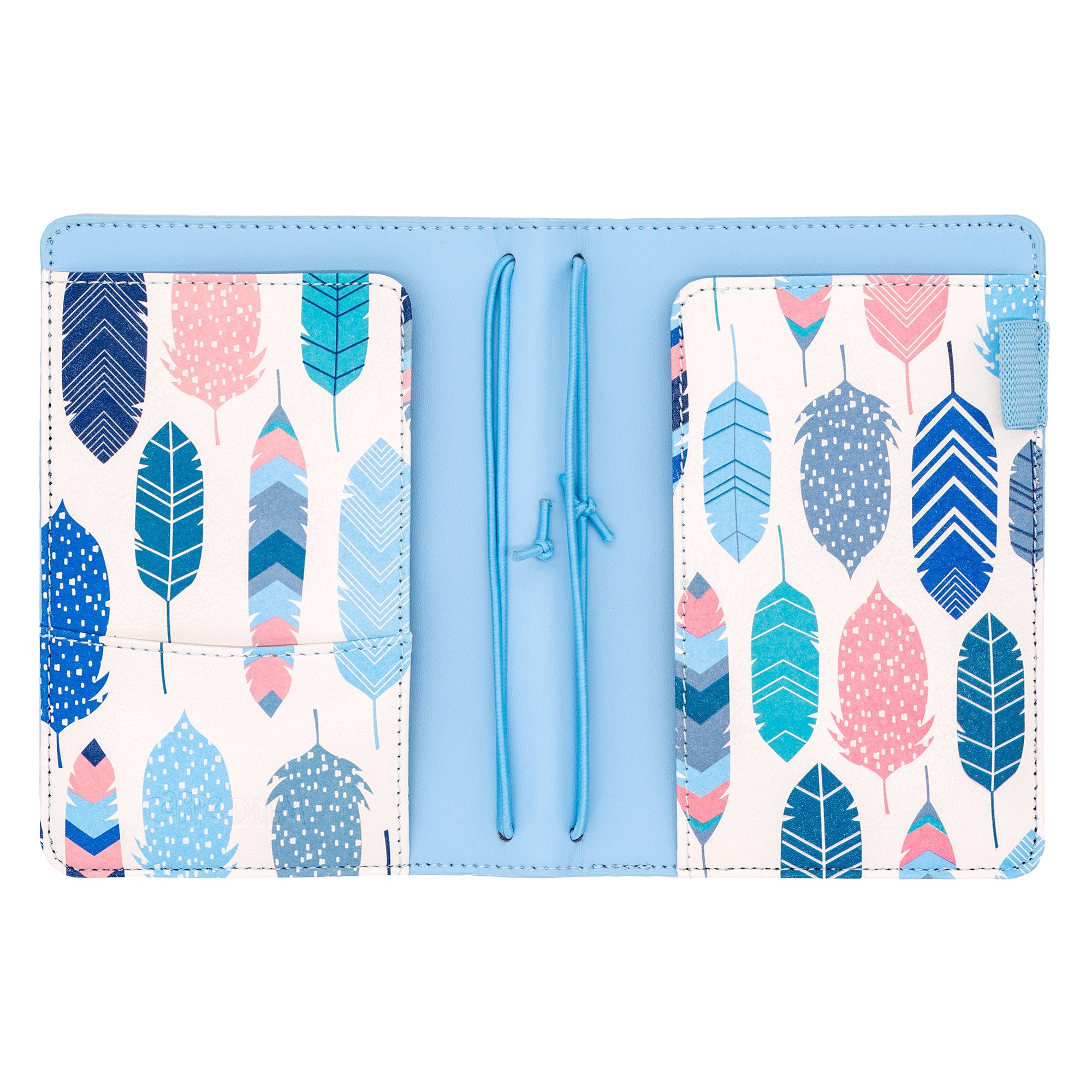 A6 Notebook and Passport Holder - Sky Blue