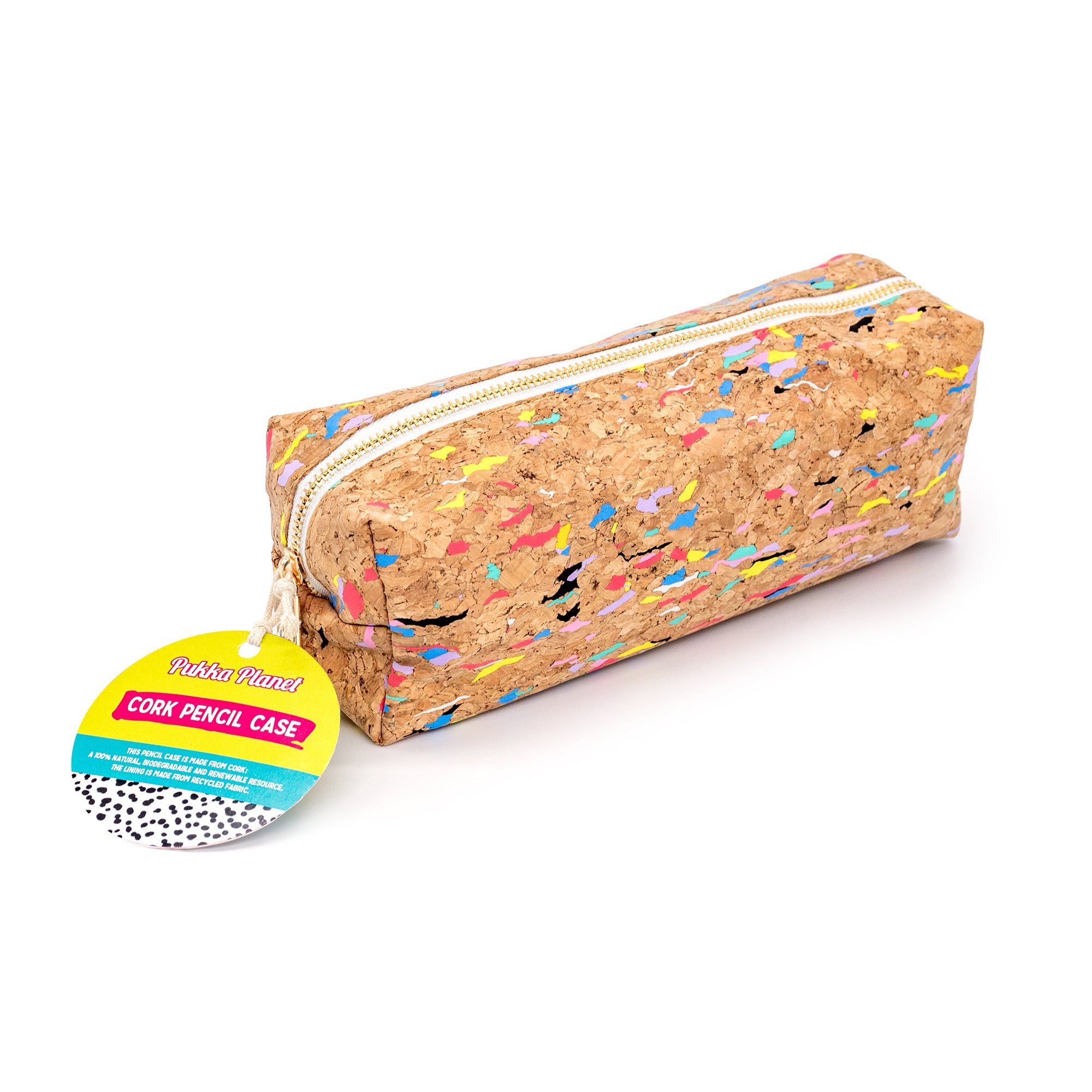 Pukka Planet Cork Pencil Case - Pack 6