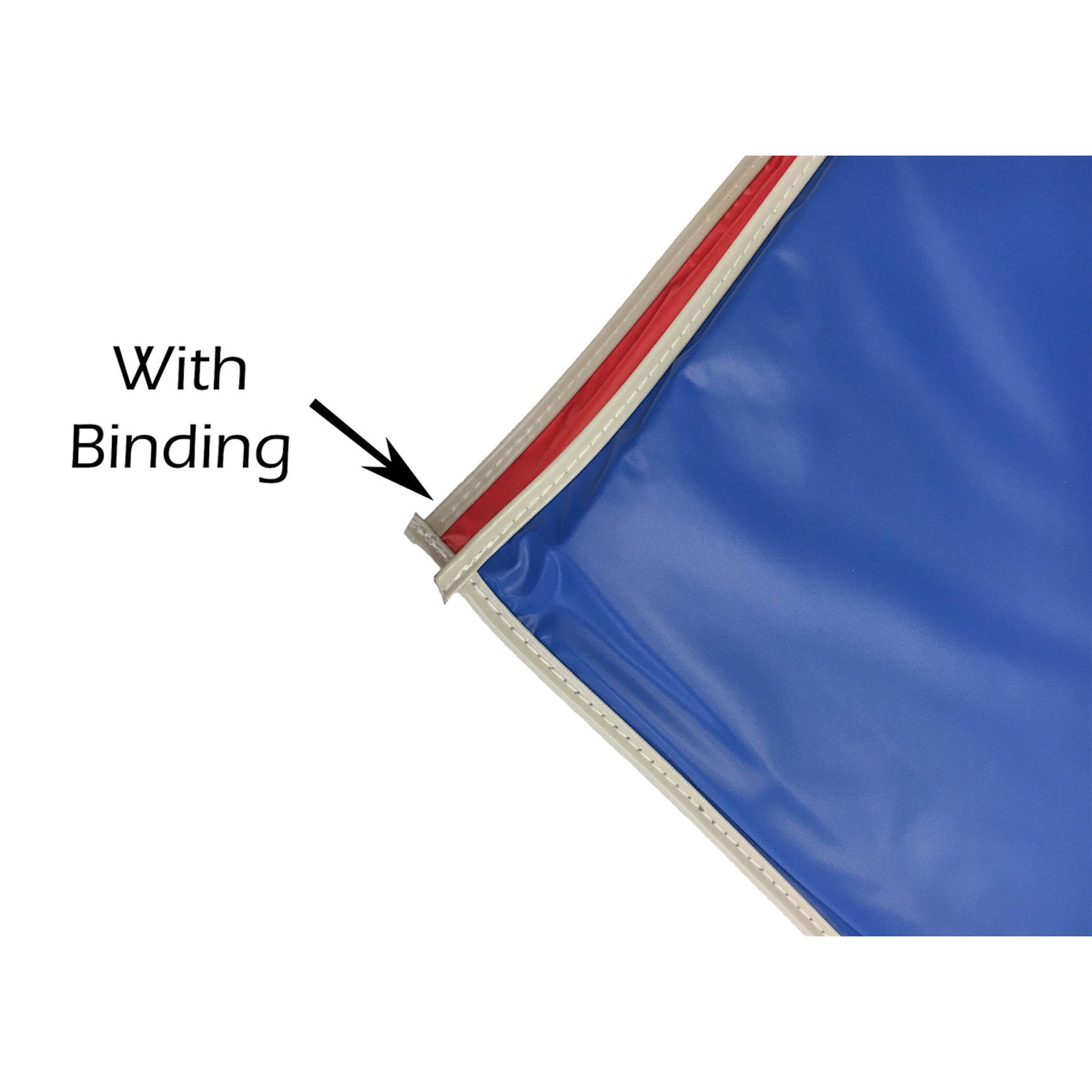 Basic Mat, 1in Thick, Red/Blue with Gray Binding, Pack of 2