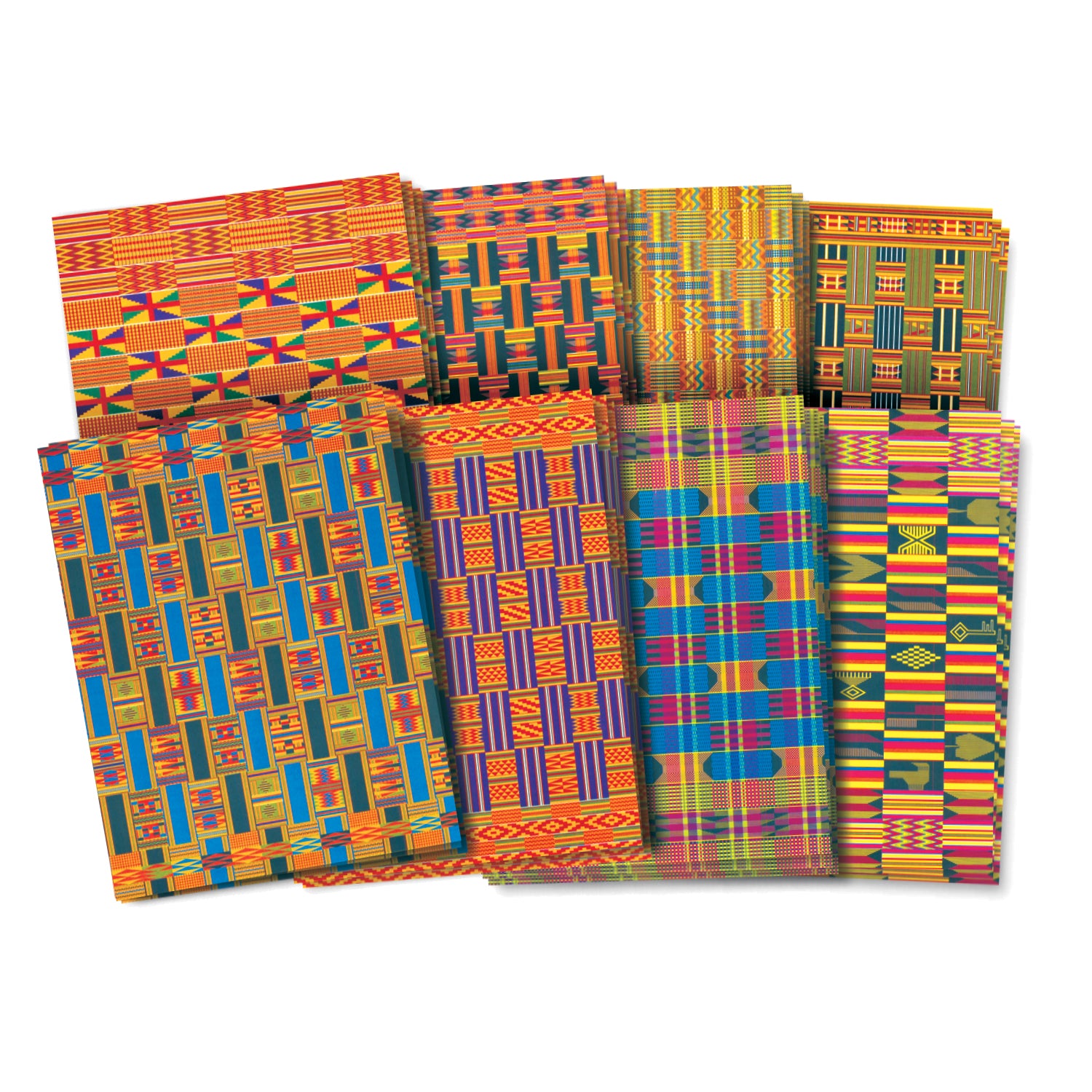 African Textile Paper, 8-1/2" x 11", 32 Sheets Per Pack, 3 Packs - A1 School Supplies