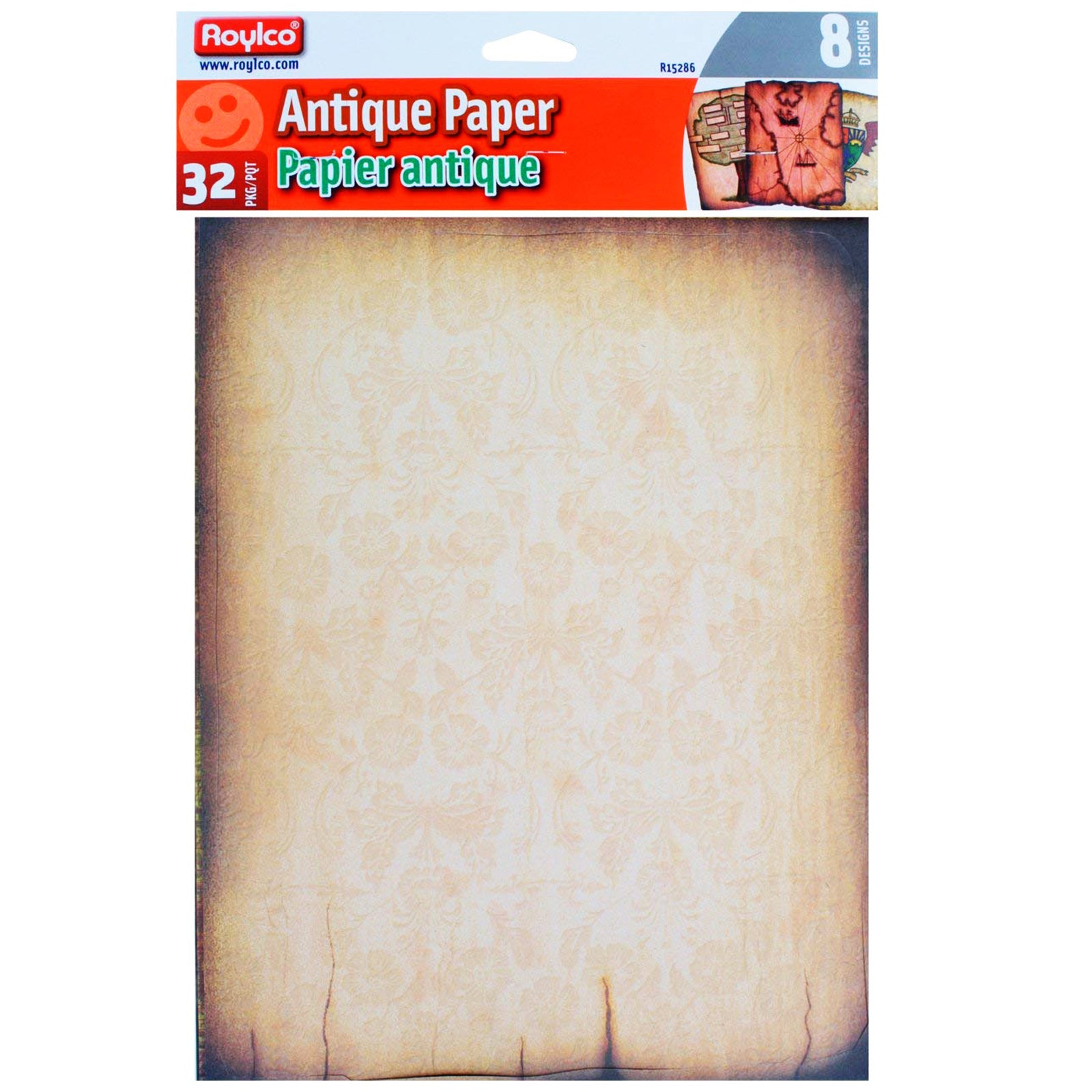 Antique Paper, 8-1/2" x 11", 32 Sheets Per Pack, 2 Packs