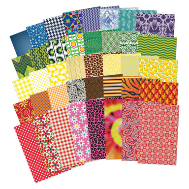 All Kinds of Fabric Design Papers™, 5.5" x 8.5", 200 Sheets Per Pack, 2 Packs - A1 School Supplies