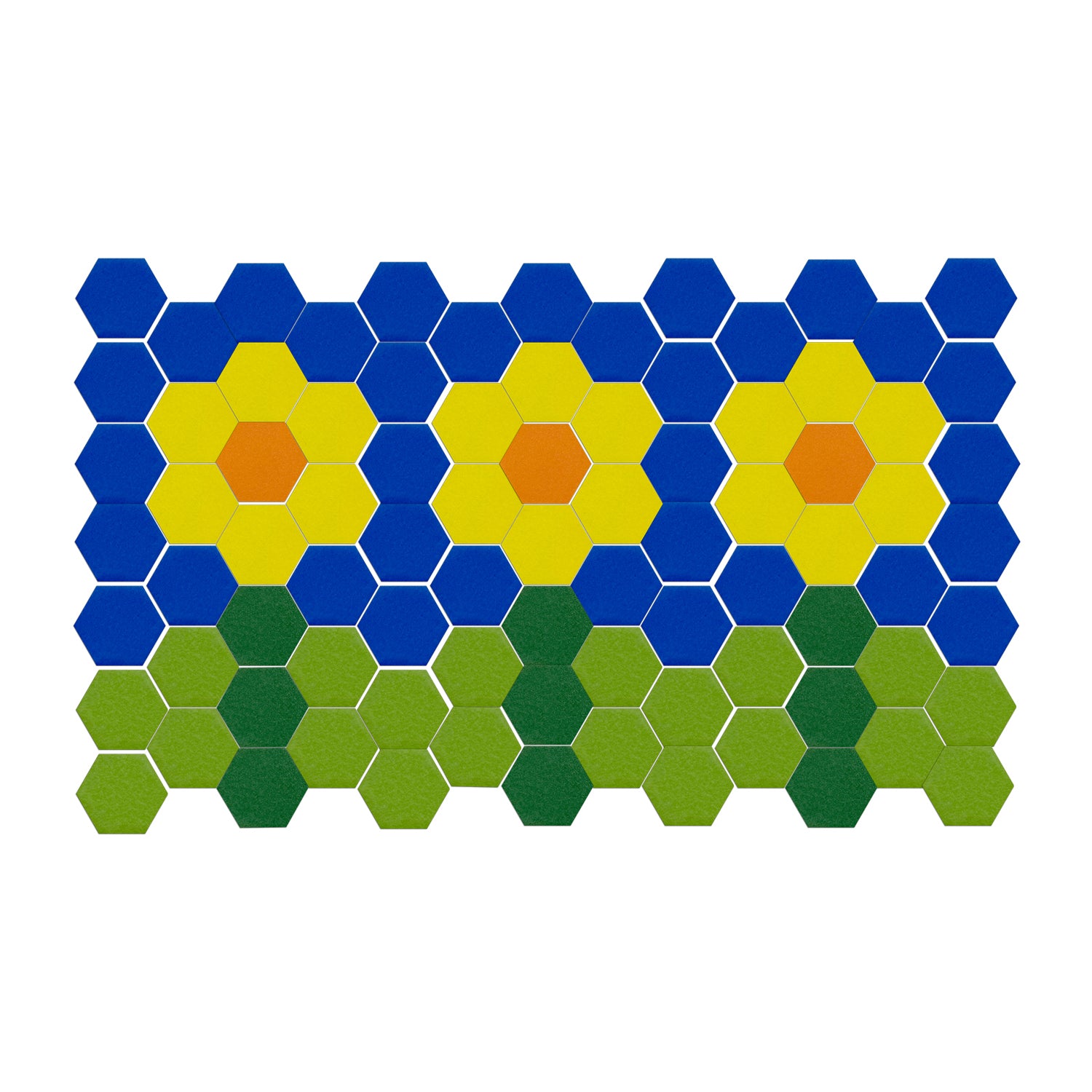 Hexagon Mosaics, 2000 Per Pack, 3 Packs