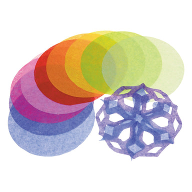 Tissue Circles, 4", Assorted Colors, 480 Per Pack, 3 Packs - A1 School Supplies