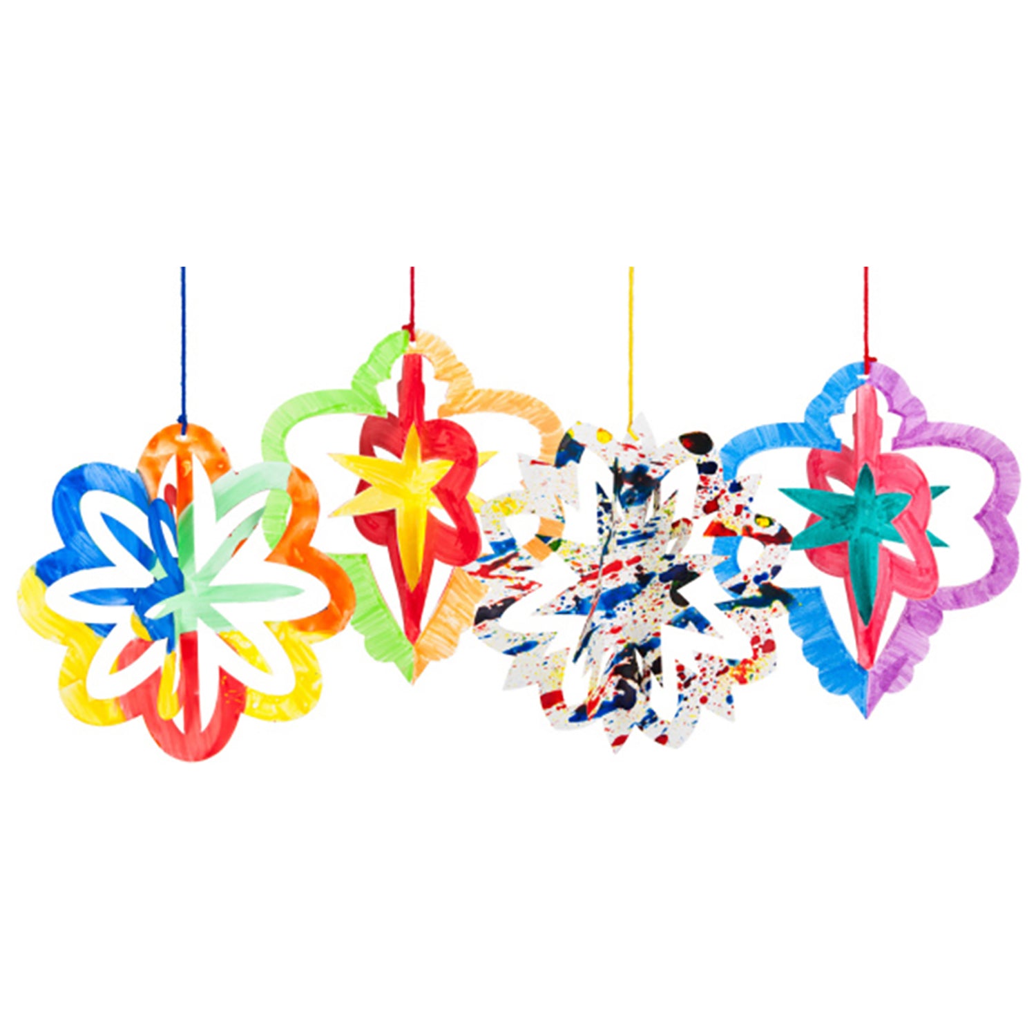 3D Ornaments, 30 Per Pack, 2 Packs