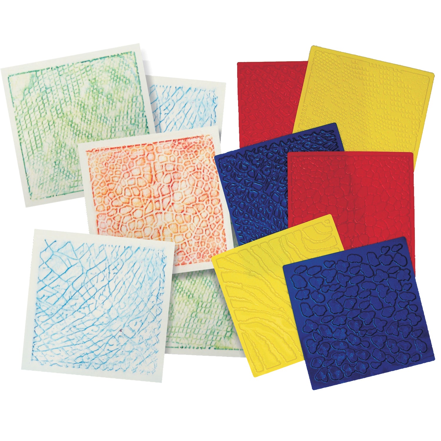 Animal Skins Rubbing Plates, 6 Per Pack, 2 Packs - A1 School Supplies