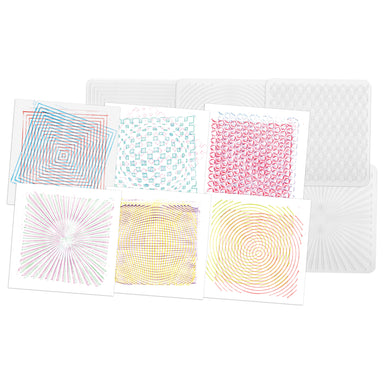 Optical Illusion Rubbing Plates, 6 Per Pack, 2 Packs - A1 School Supplies