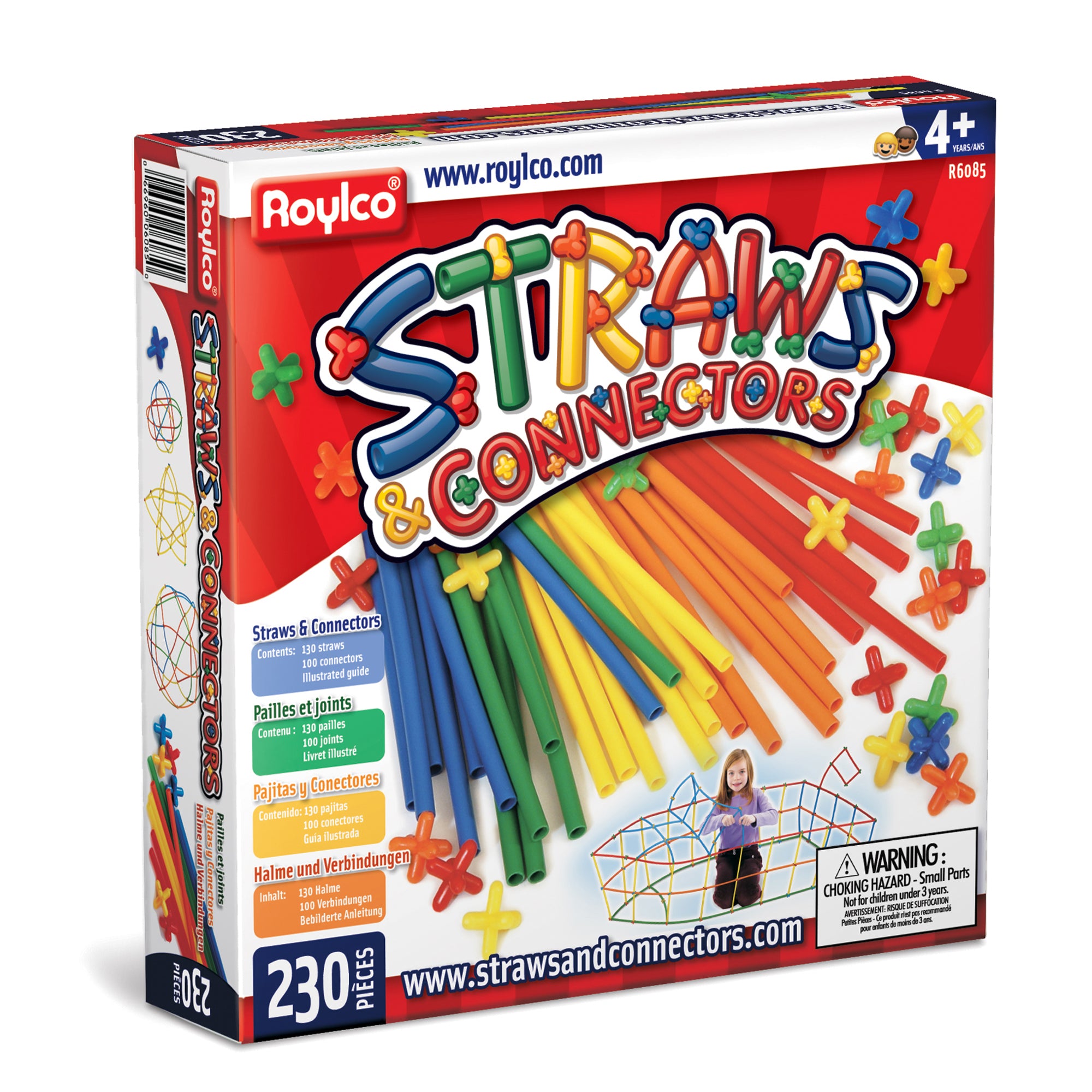 Straws & Connector Set, 230 Pieces