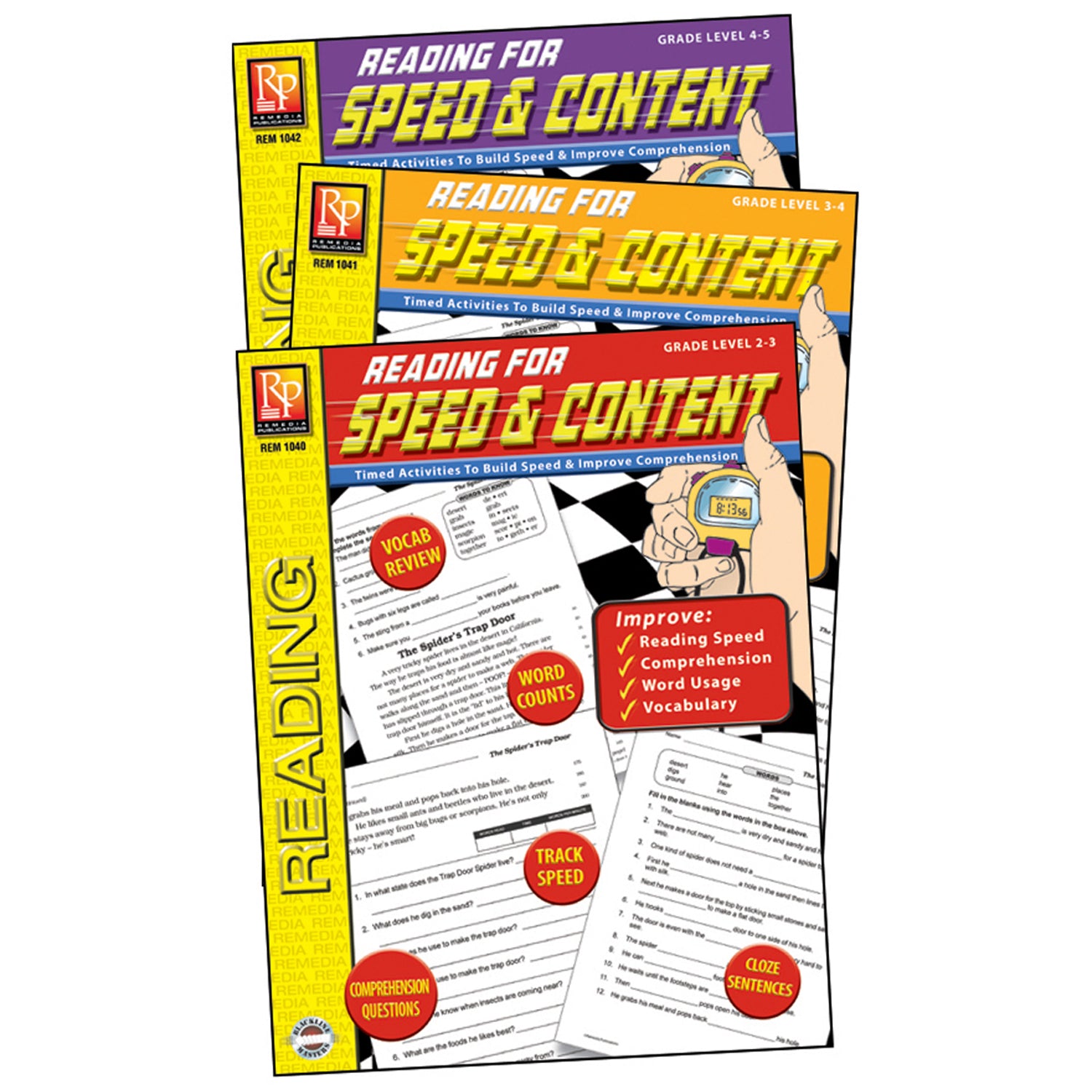 Reading for Speed & Content 3-Book Set