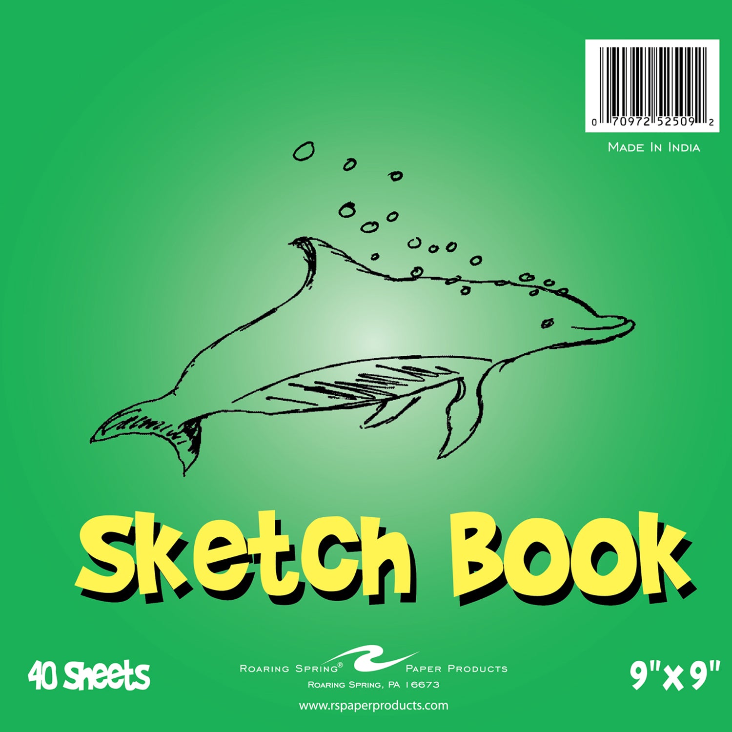 Kid's Sketch Book, 9" x 9", 40 Sheets, Pack of 6