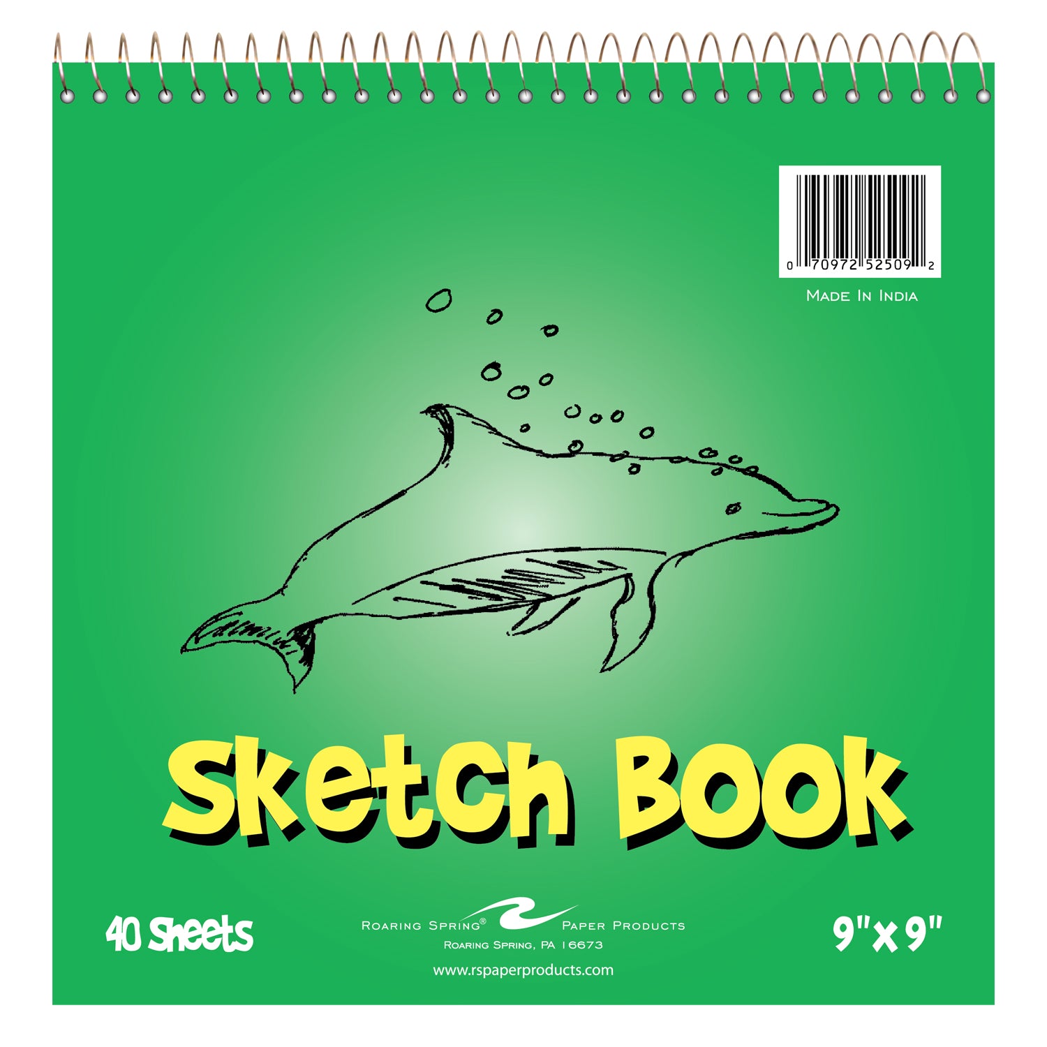 Kid's Sketch Book, 9" x 9", 40 Sheets, Pack of 6