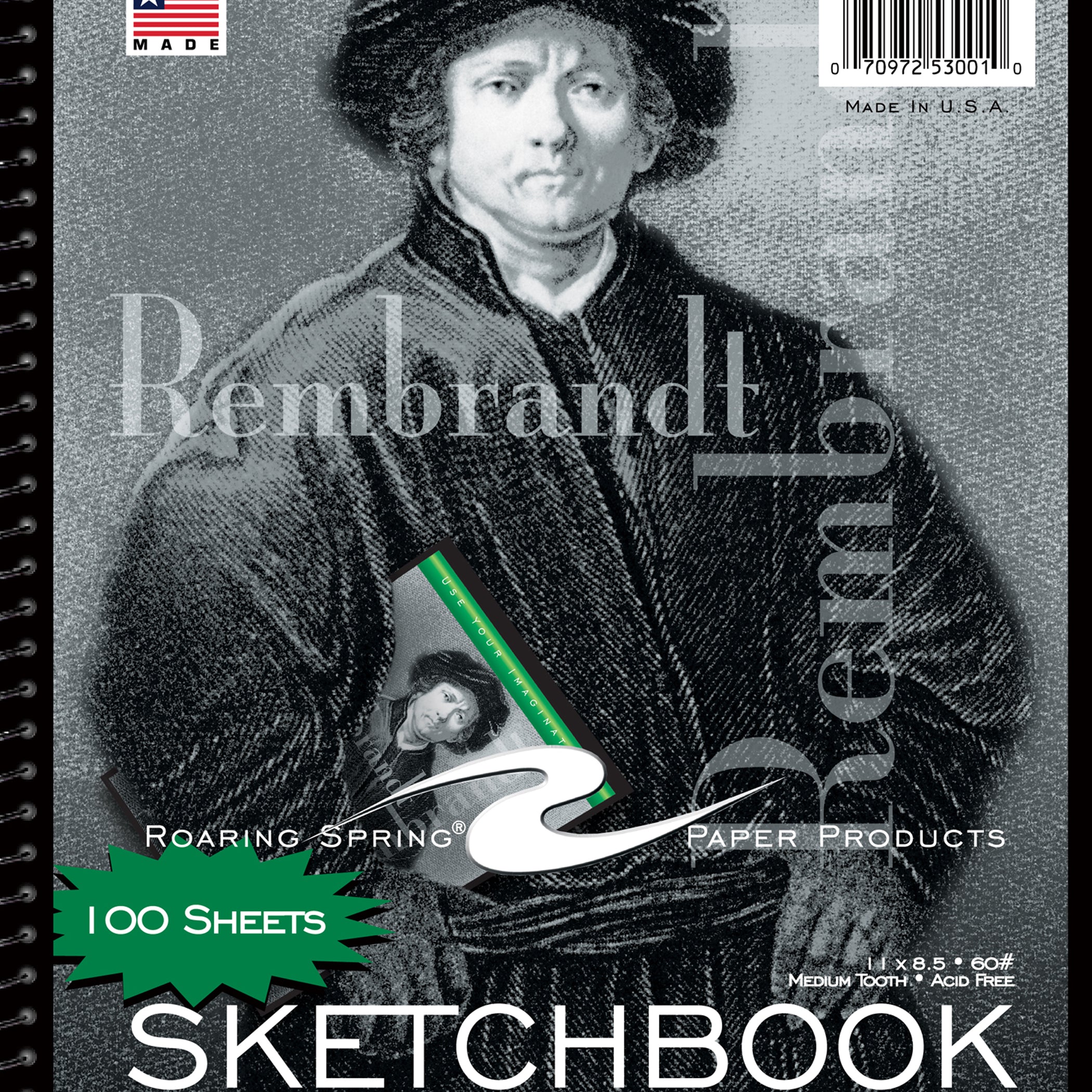 Sketchbook, 11" x 8-1/2", 100 Sheets, Pack of 2