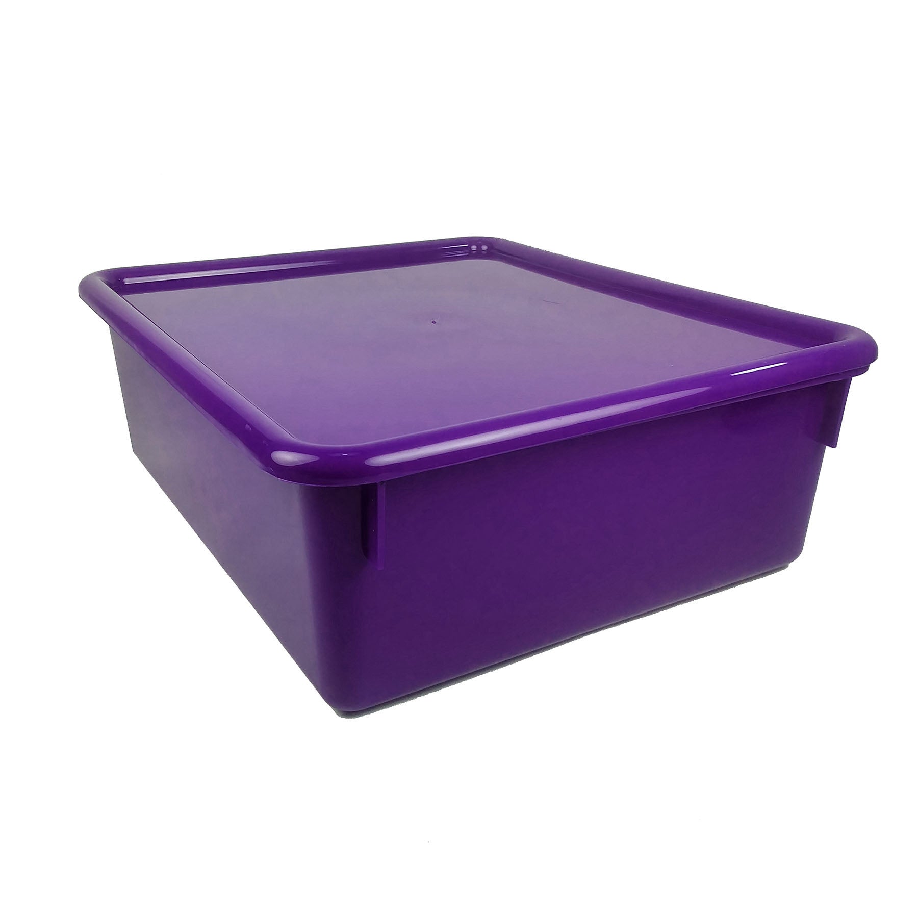 Double Stowaway® Tray with Lid, Purple