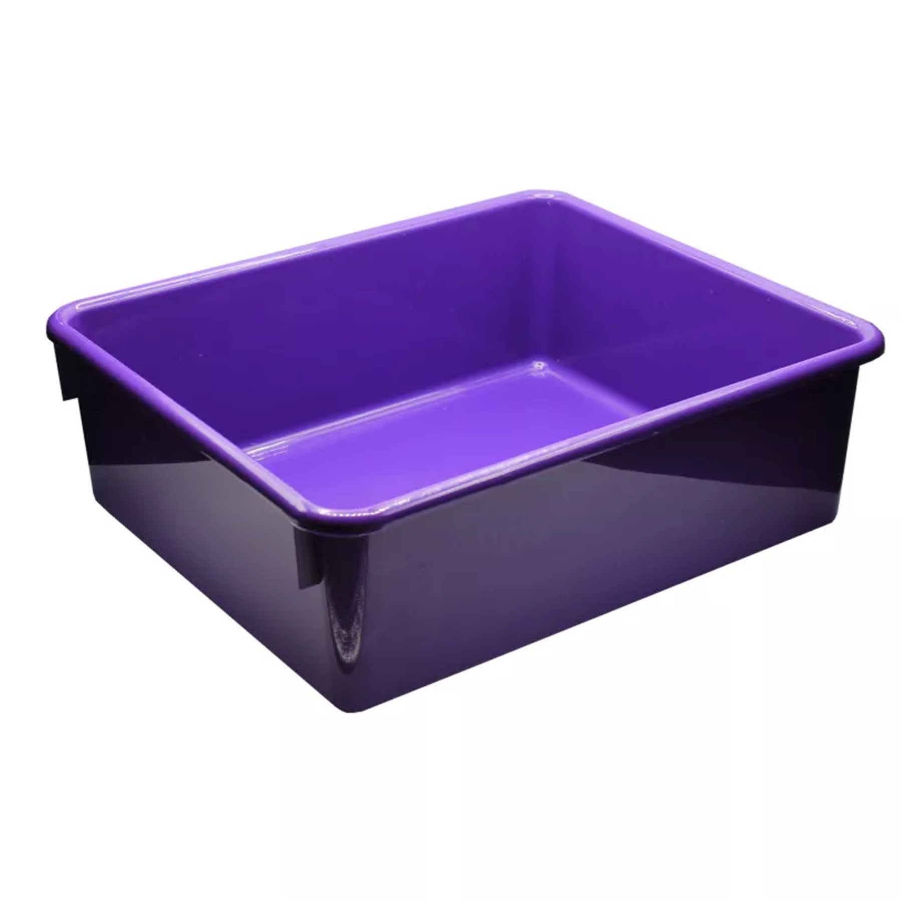 Double Stowaway® Tray with Lid, Purple