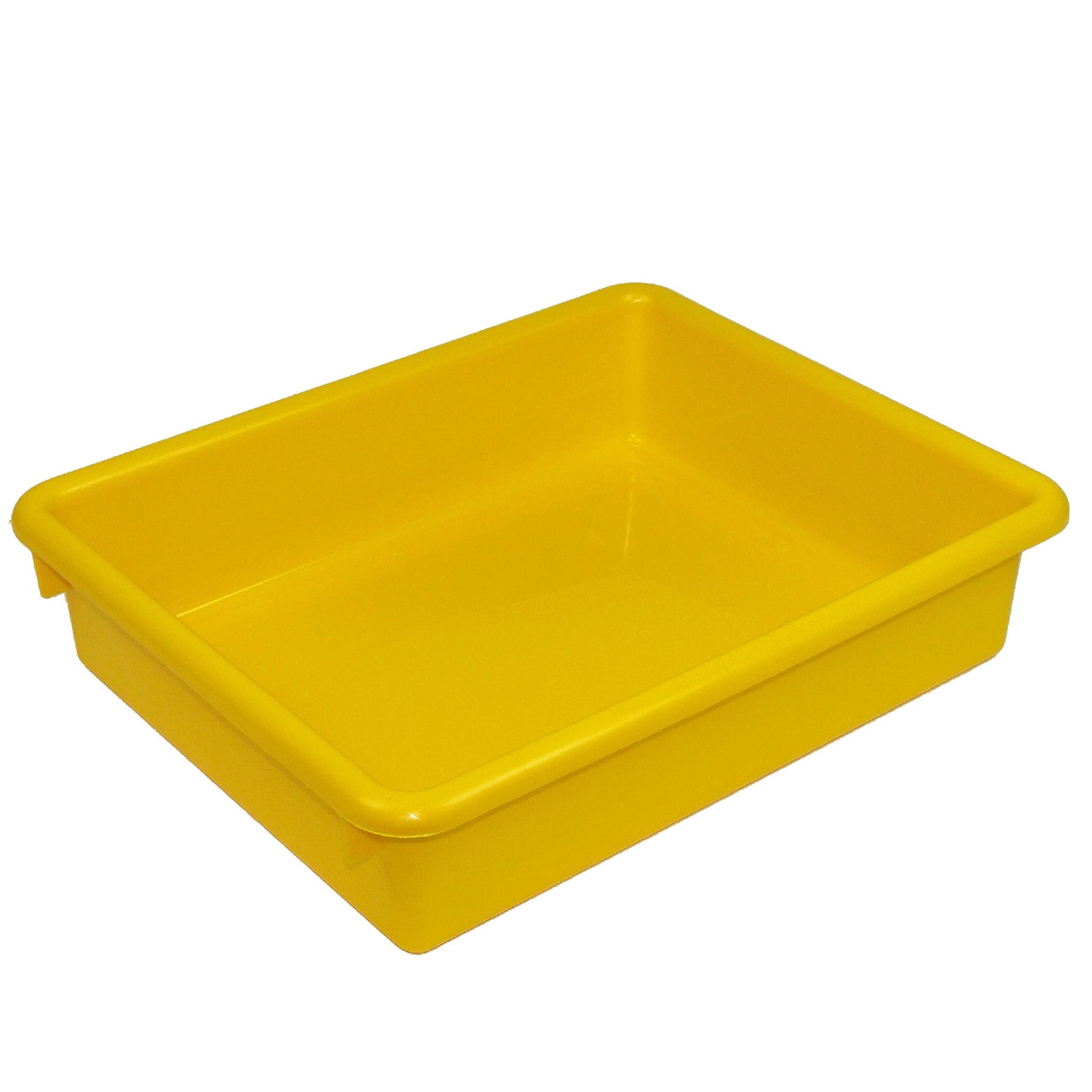 Stowaway® 3" Letter Tray no Lid, Yellow, Pack of 3