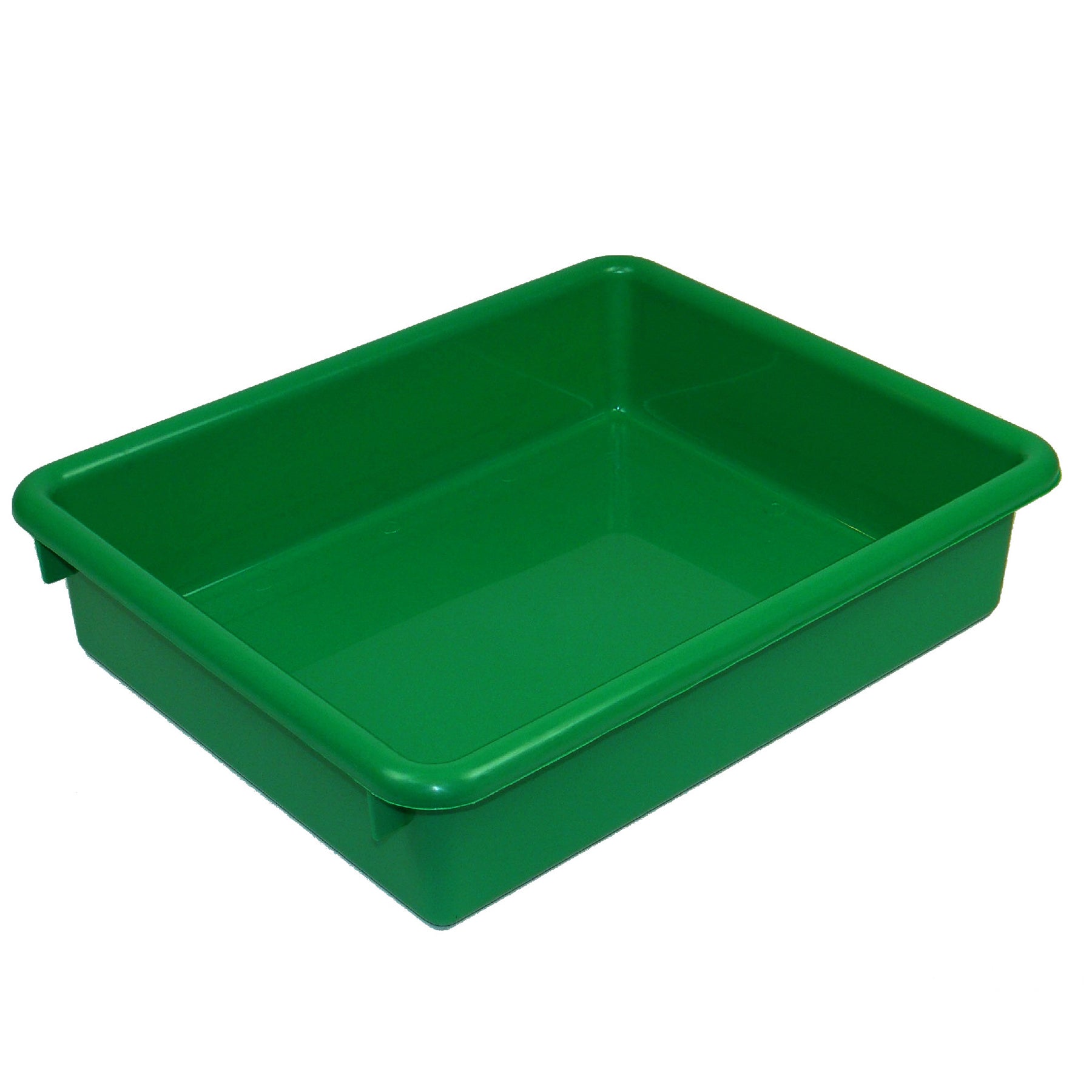 Stowaway® 3" Letter Tray no Lid, Green, Pack of 3