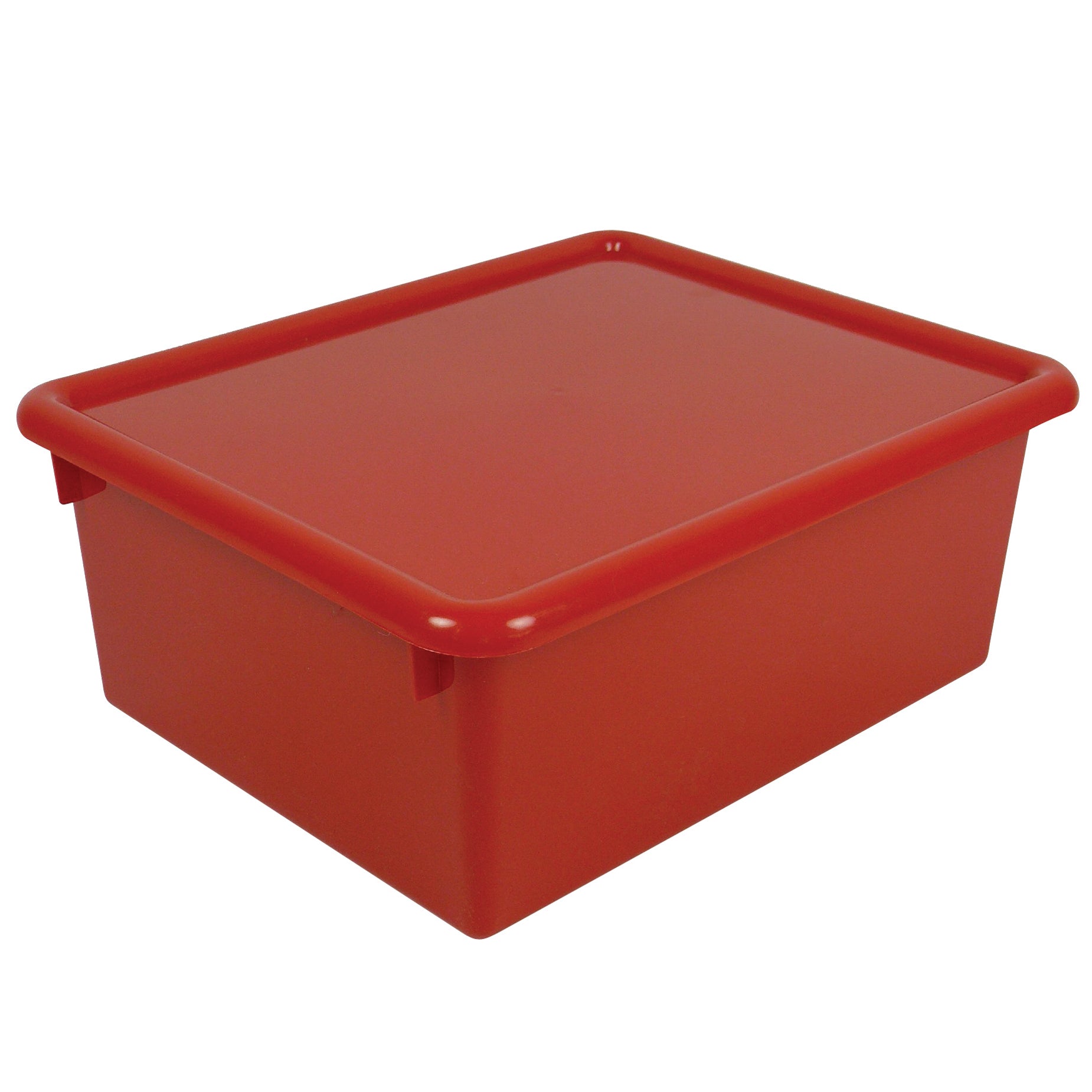 Stowaway® 5" Letter Box with Lid, Red, Pack of 2