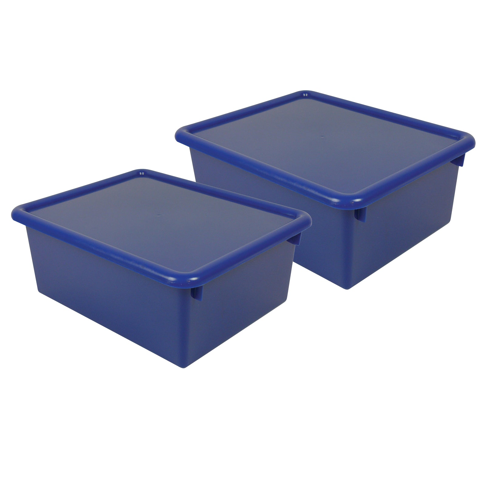 Stowaway® 5" Letter Box with Lid, Blue, Pack of 2