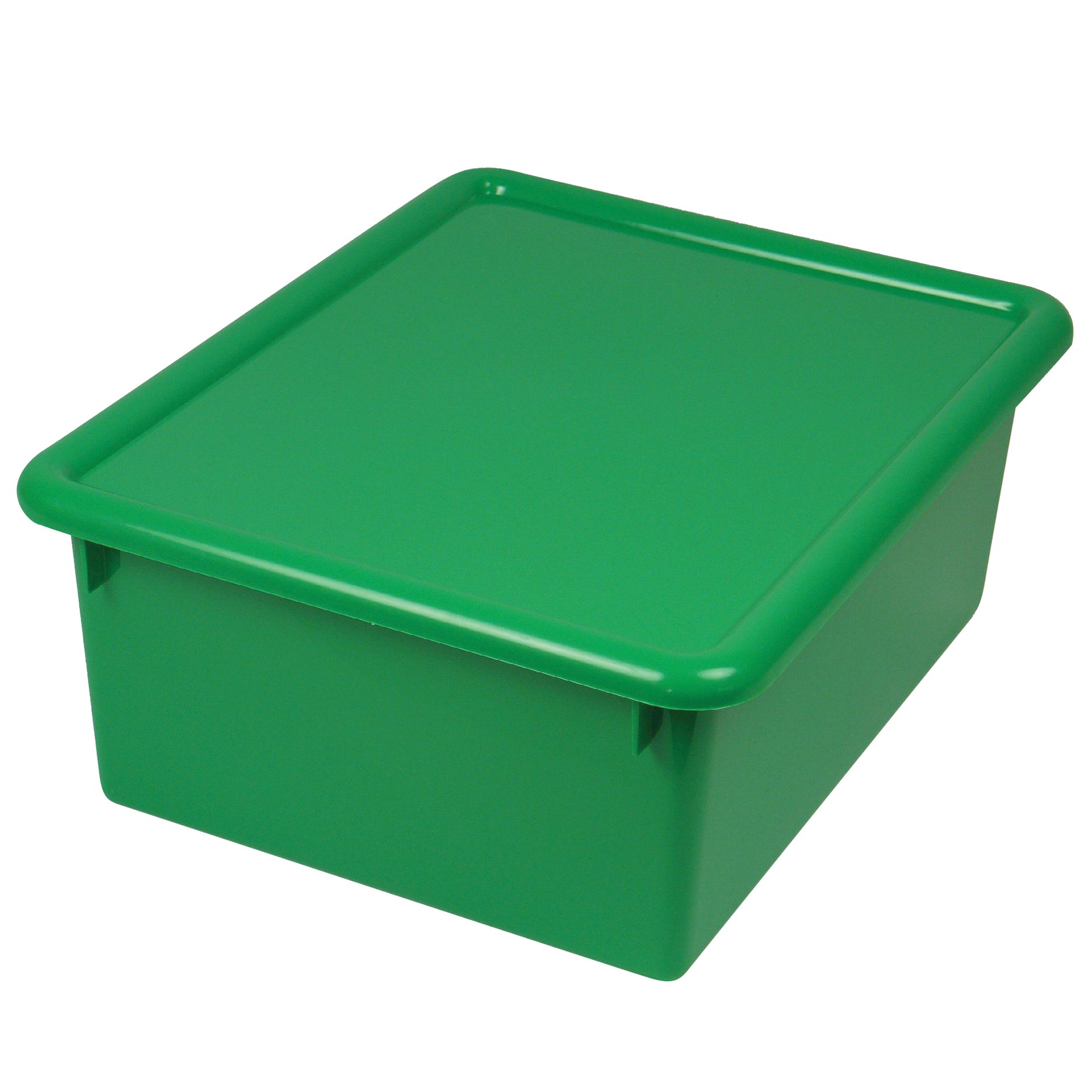 Stowaway® 5" Letter Box with Lid, Green, Pack of 2