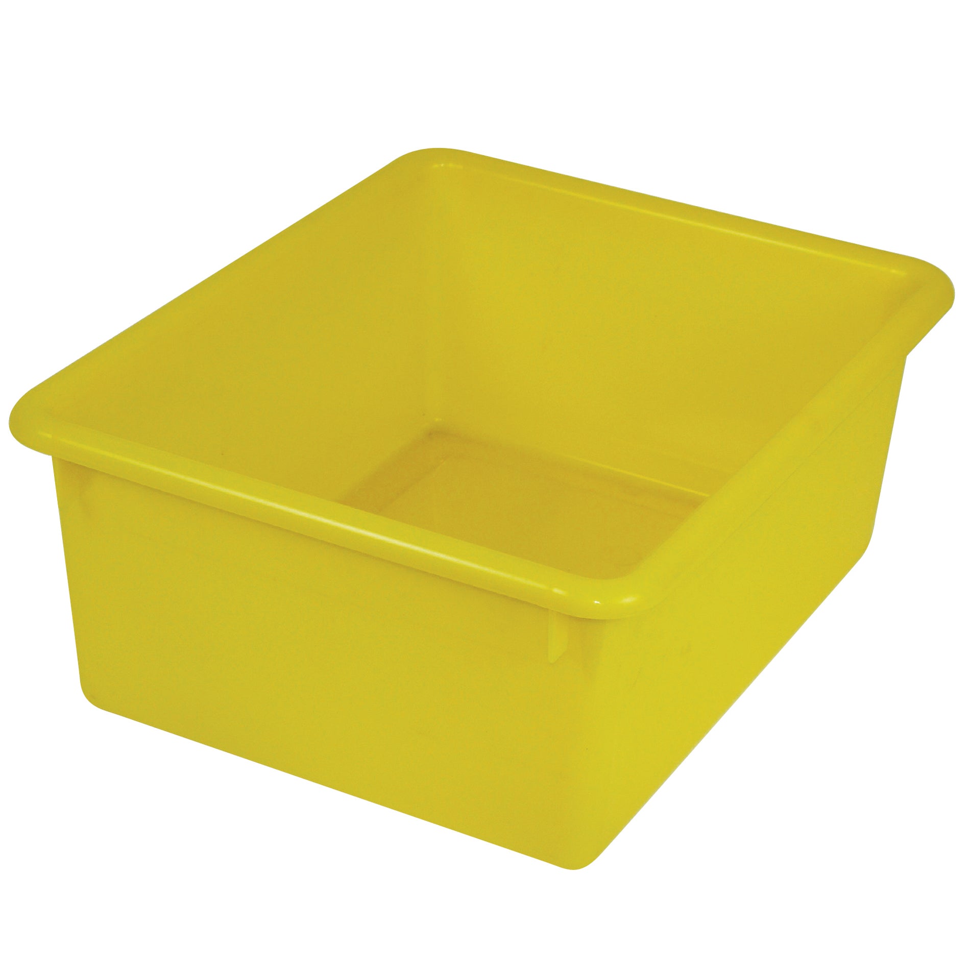 Stowaway® 5" Letter Box no Lid, Yellow, Pack of 3