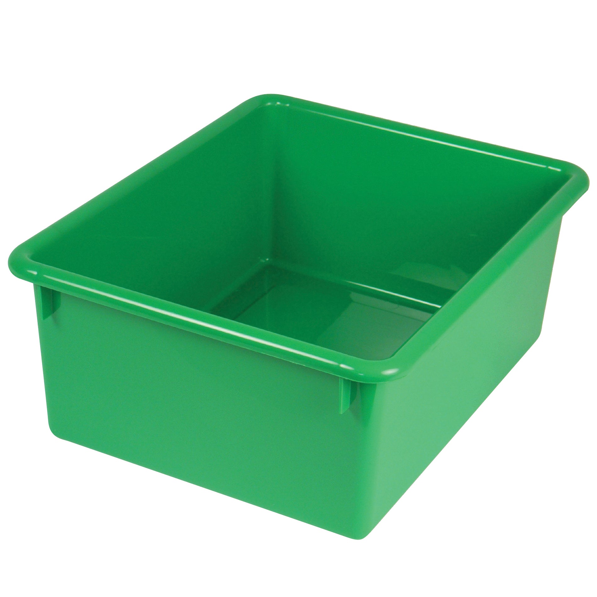 Stowaway® 5" Letter Box no Lid, Green, Pack of 3