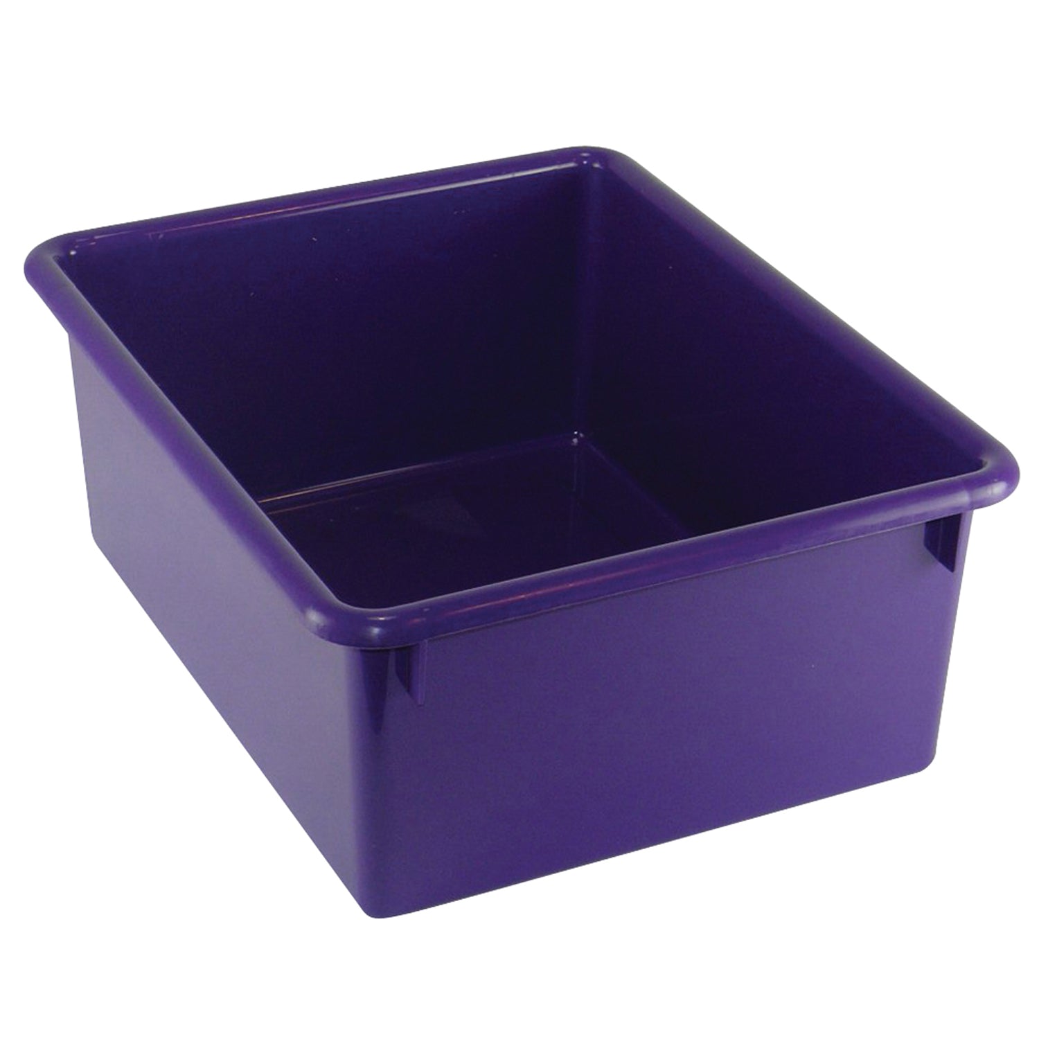 Stowaway® 5" Letter Box no Lid, Purple, Pack of 3