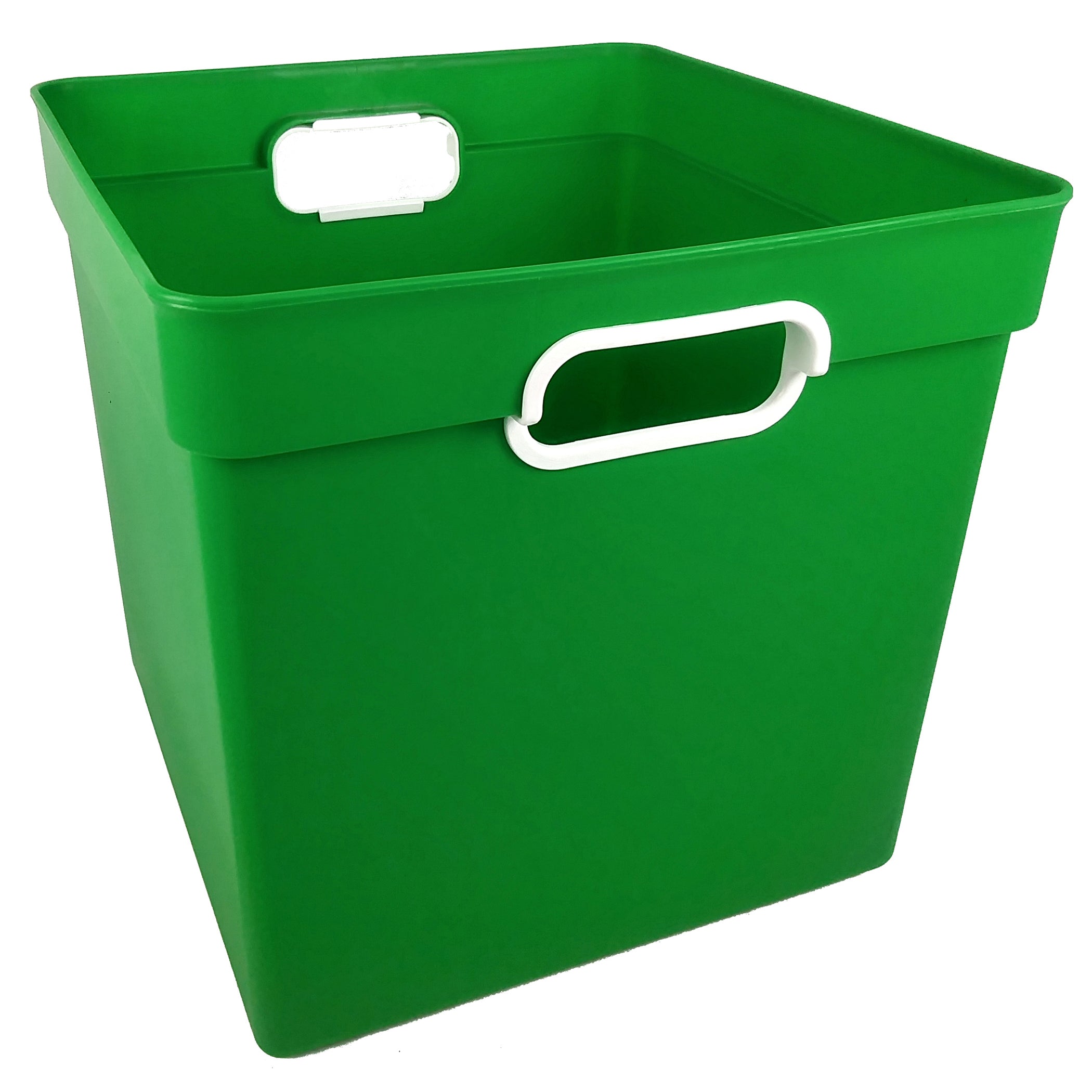 Cube Bin, Green, Pack of 3