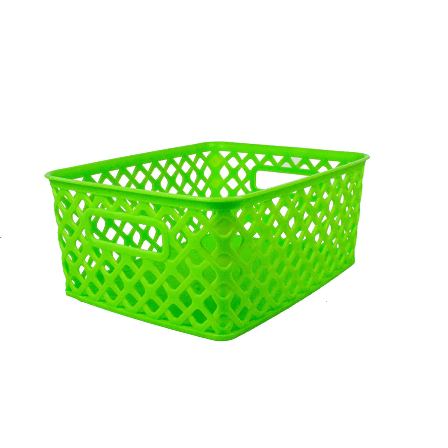 Woven Basket, Small, Lime, Pack of 3