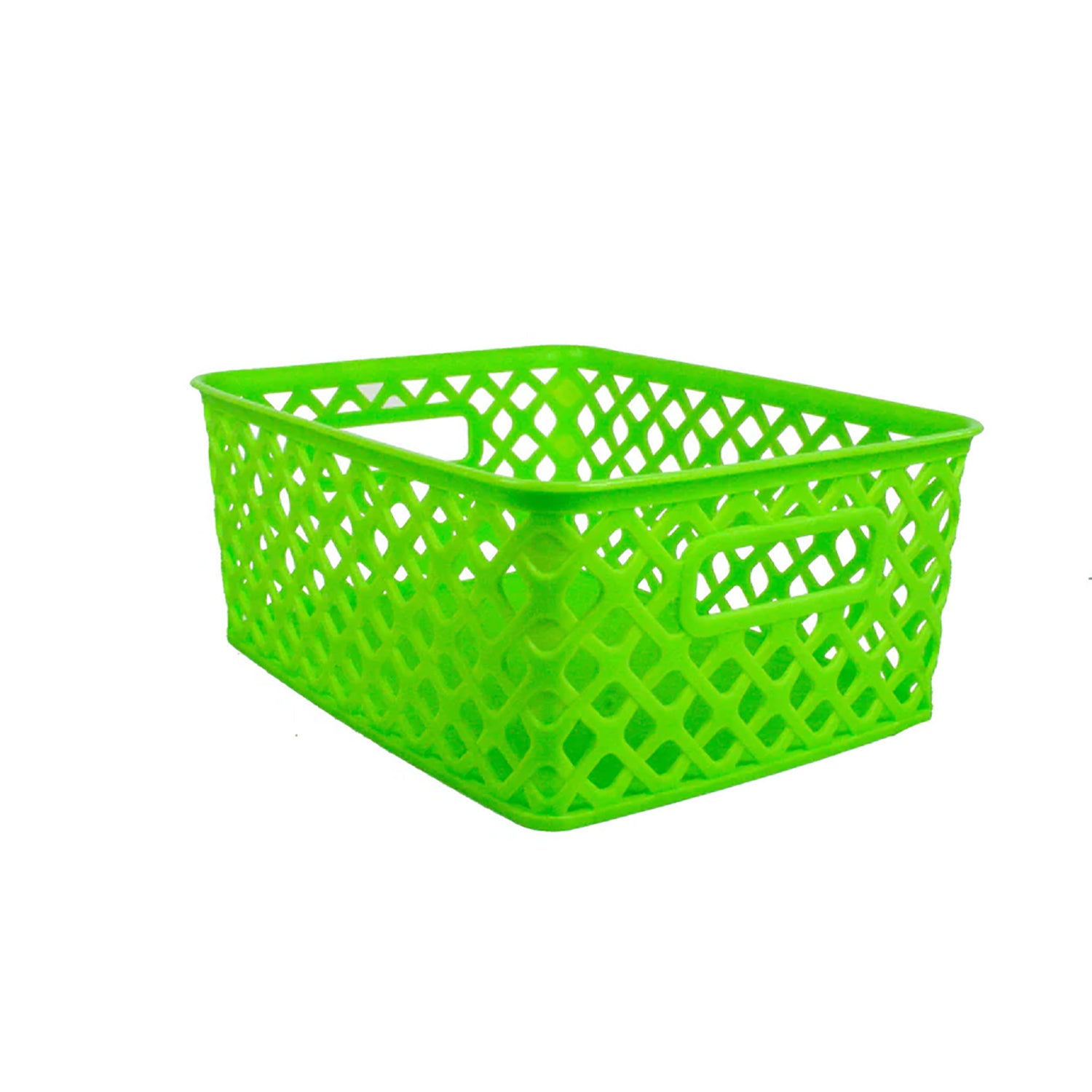 Woven Basket, Small, Lime, Pack of 3