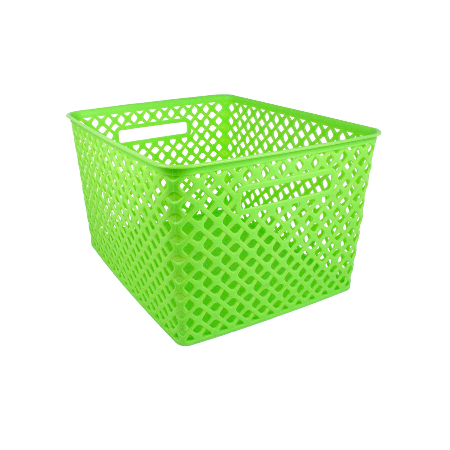 Woven Basket, Large, Lime, Pack of 2