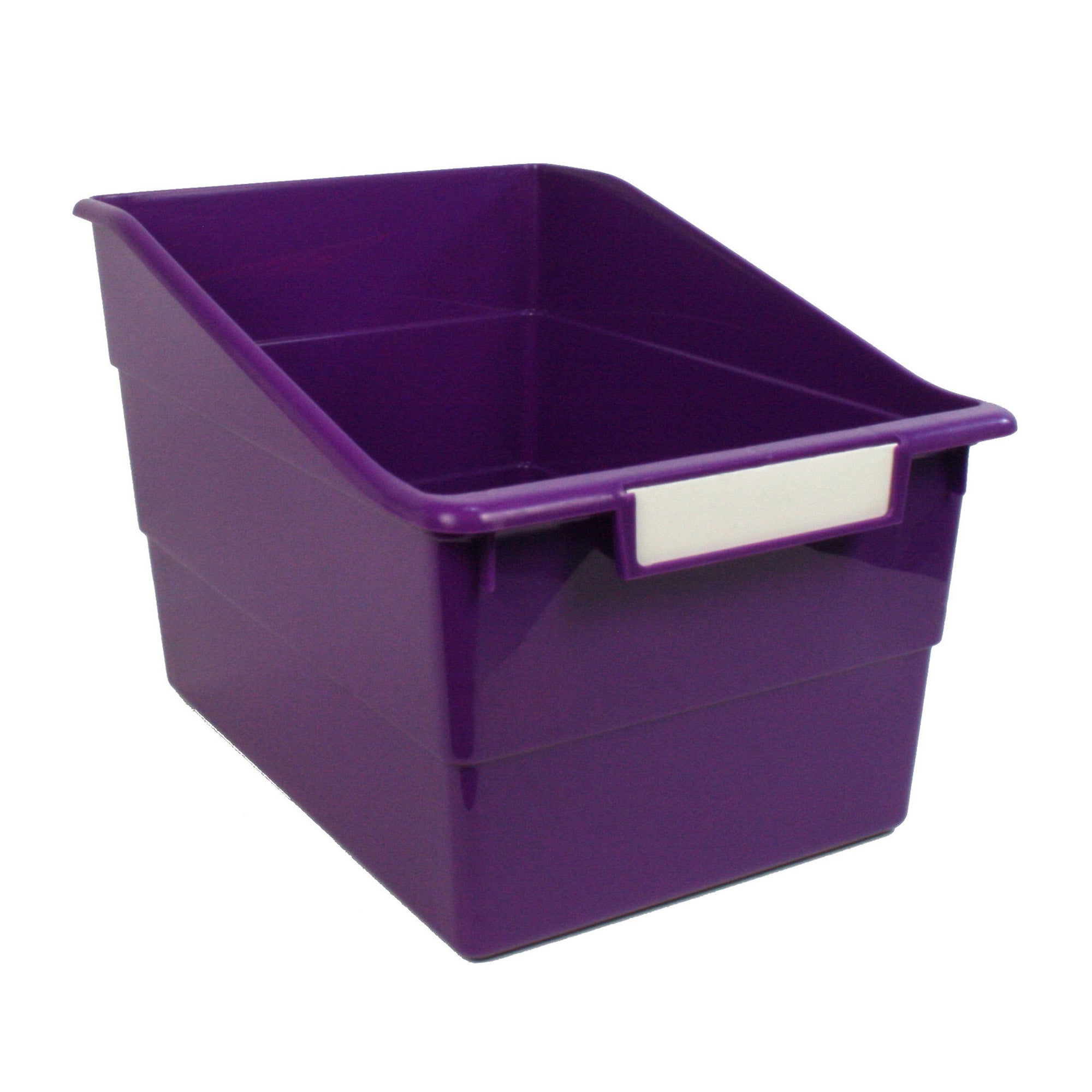 Tattle® Wide Shelf File, Purple, Pack of 3