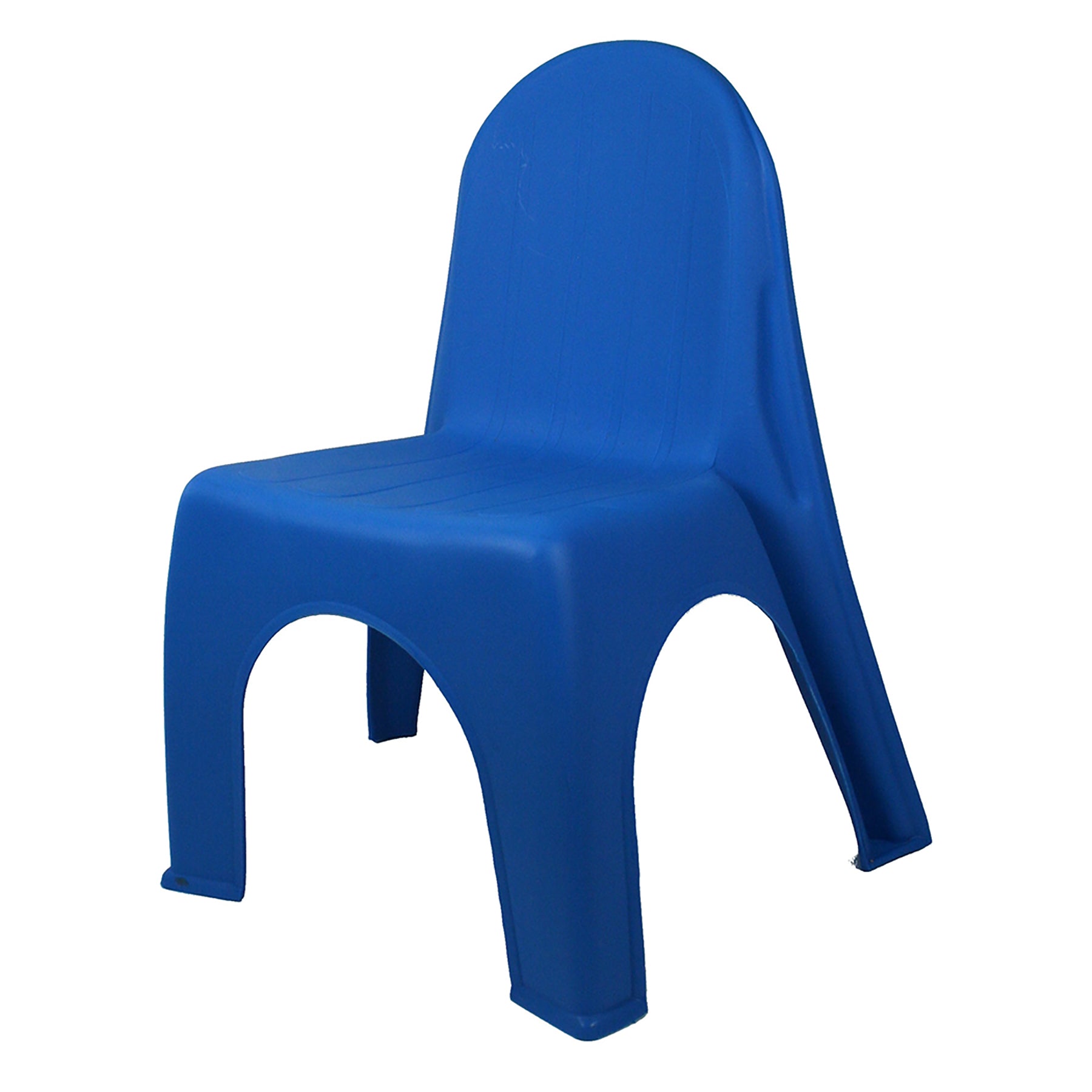 Kid's Stacking Chairs, Brite Blue, Pack of 12