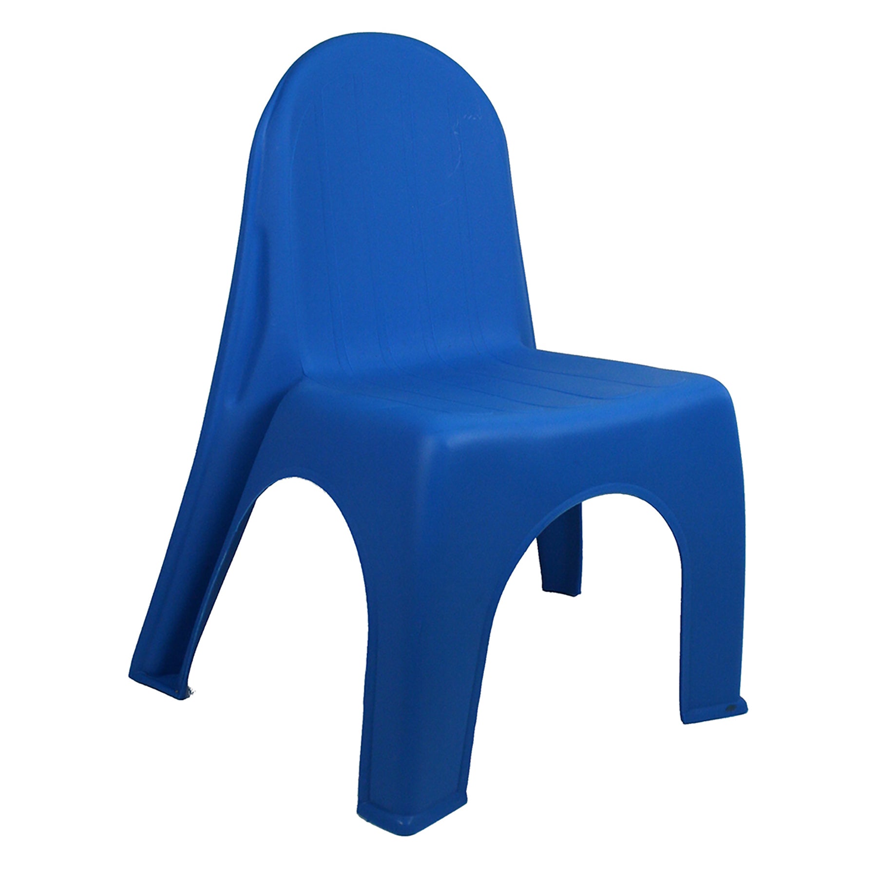 Kid's Stacking Chairs, Brite Blue, Pack of 12