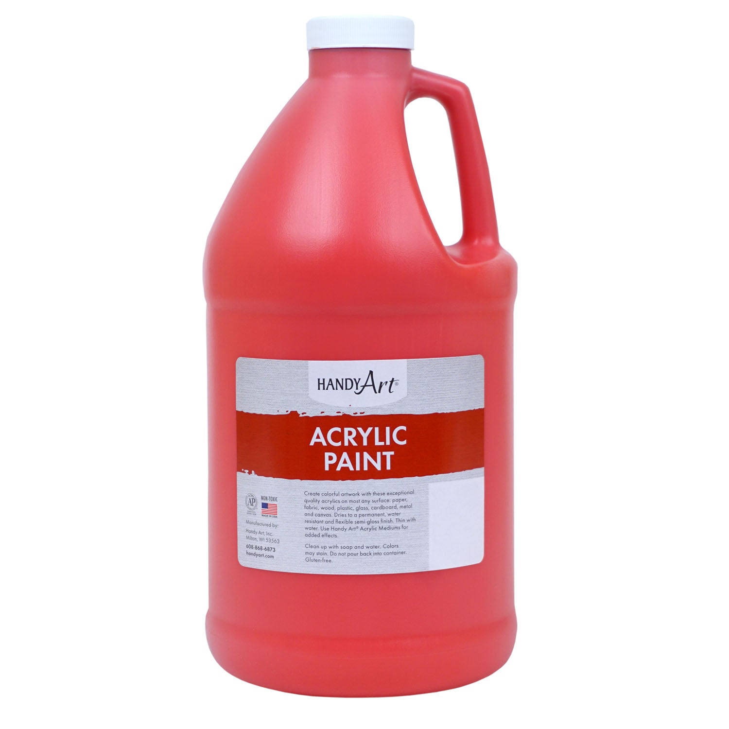 Acrylic Paint Half Gallon, Vermilion