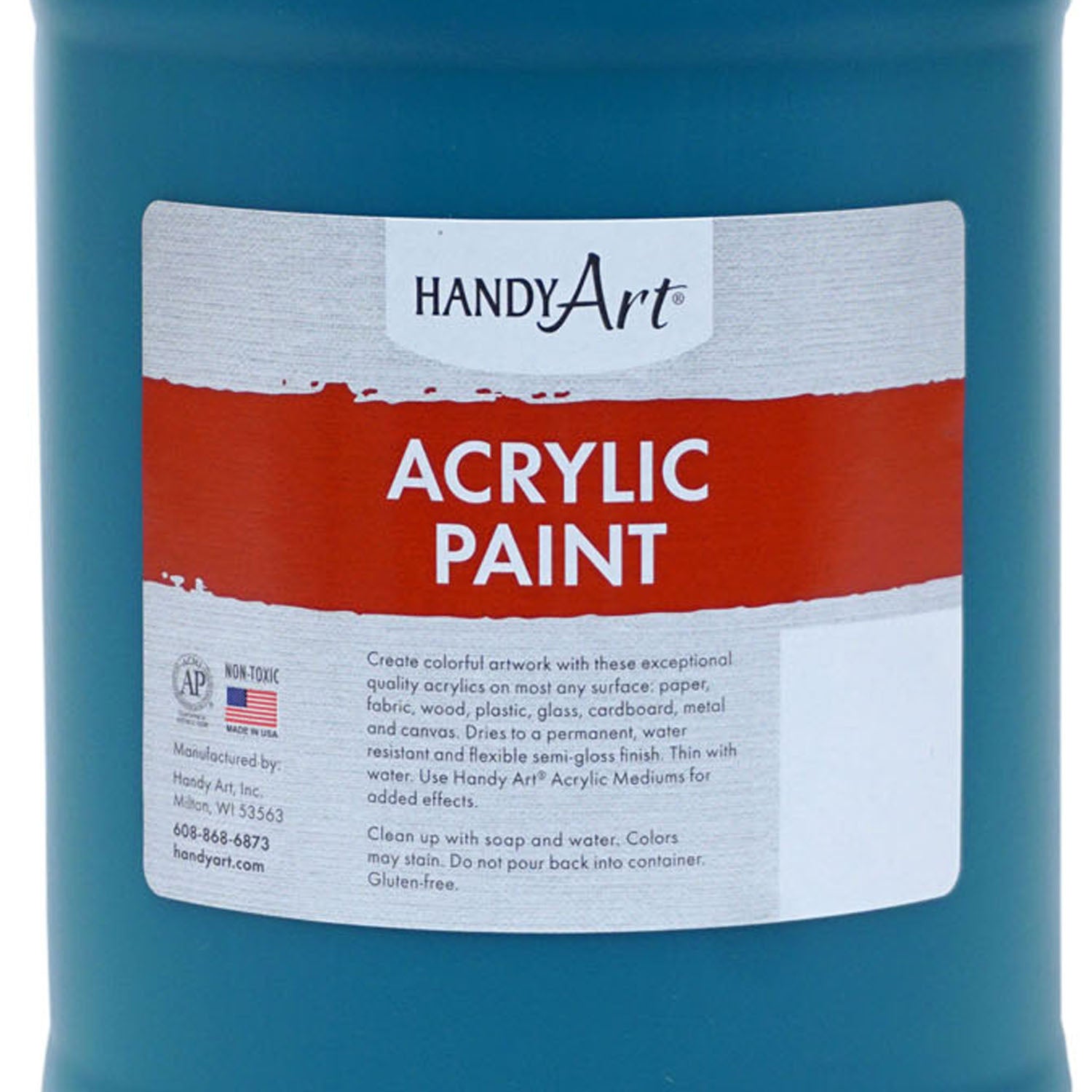 Acrylic Paint Half Gallon, Phthalo Green