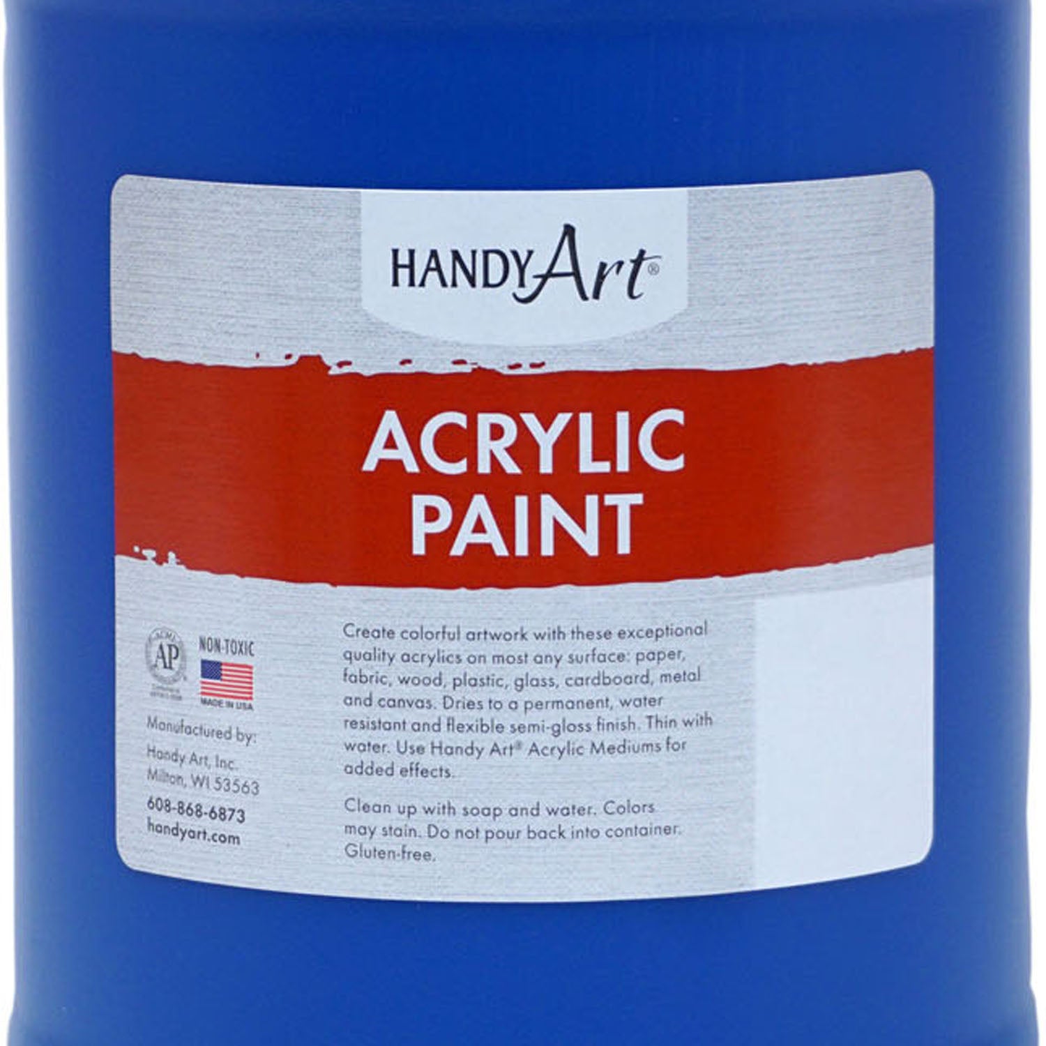 Acrylic Paint Half Gallon, Ultra Blue