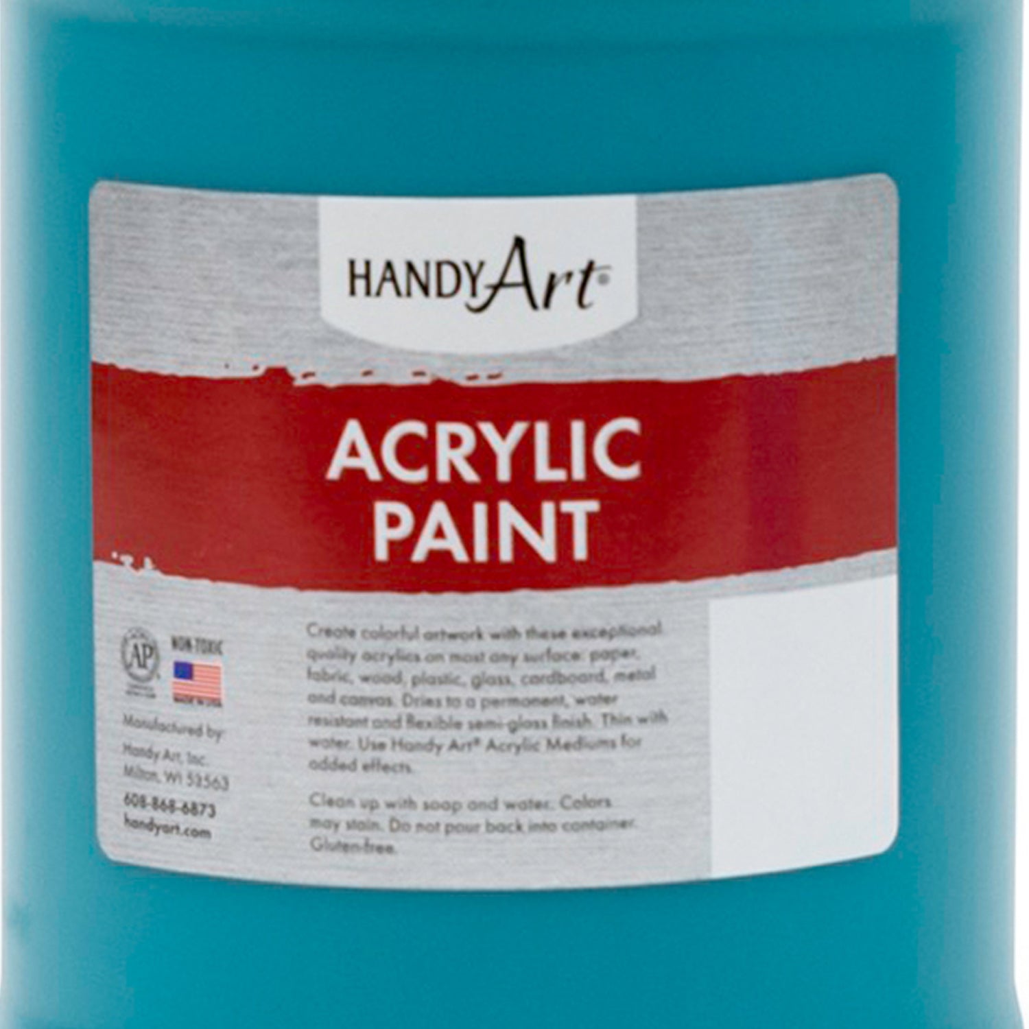 Acrylic Paint Half Gallon, Turquoise