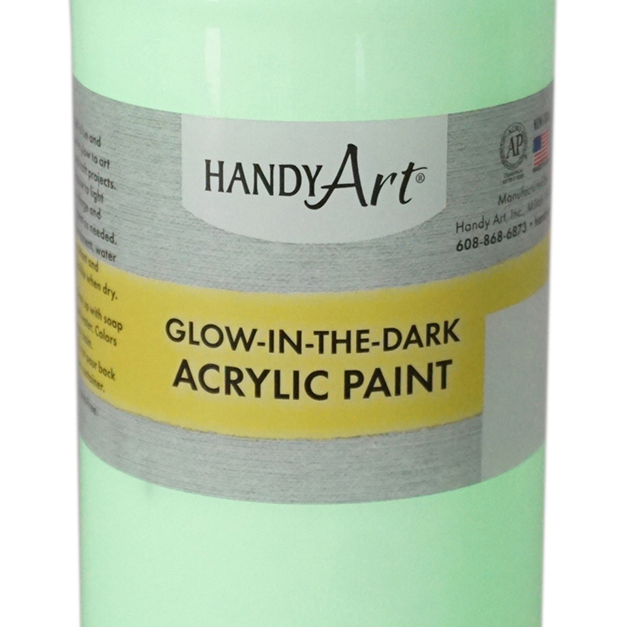 Glow-in-the-Dark Acrylic Paint 16 oz., Clear Glow