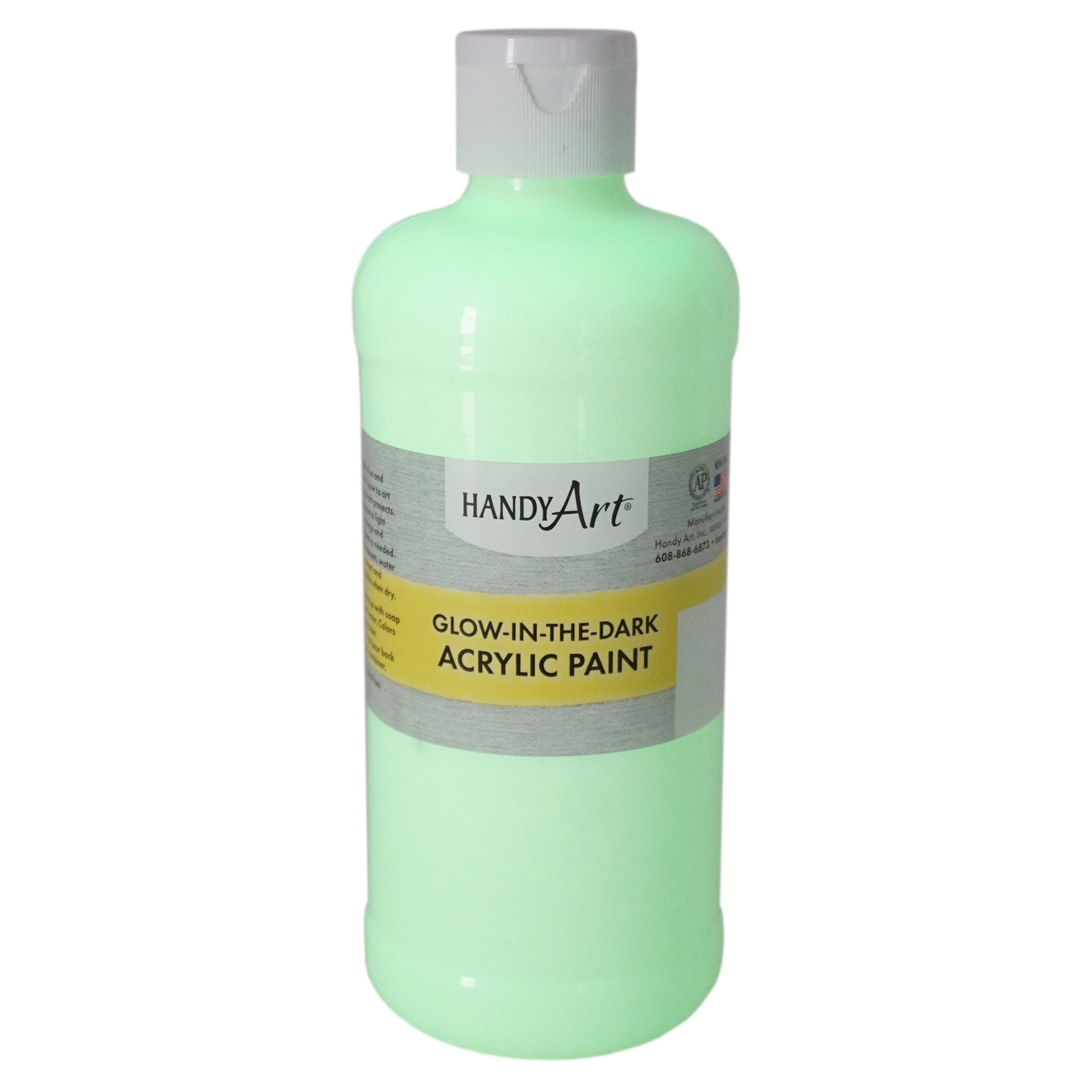 Glow-in-the-Dark Acrylic Paint 16 oz., Clear Glow