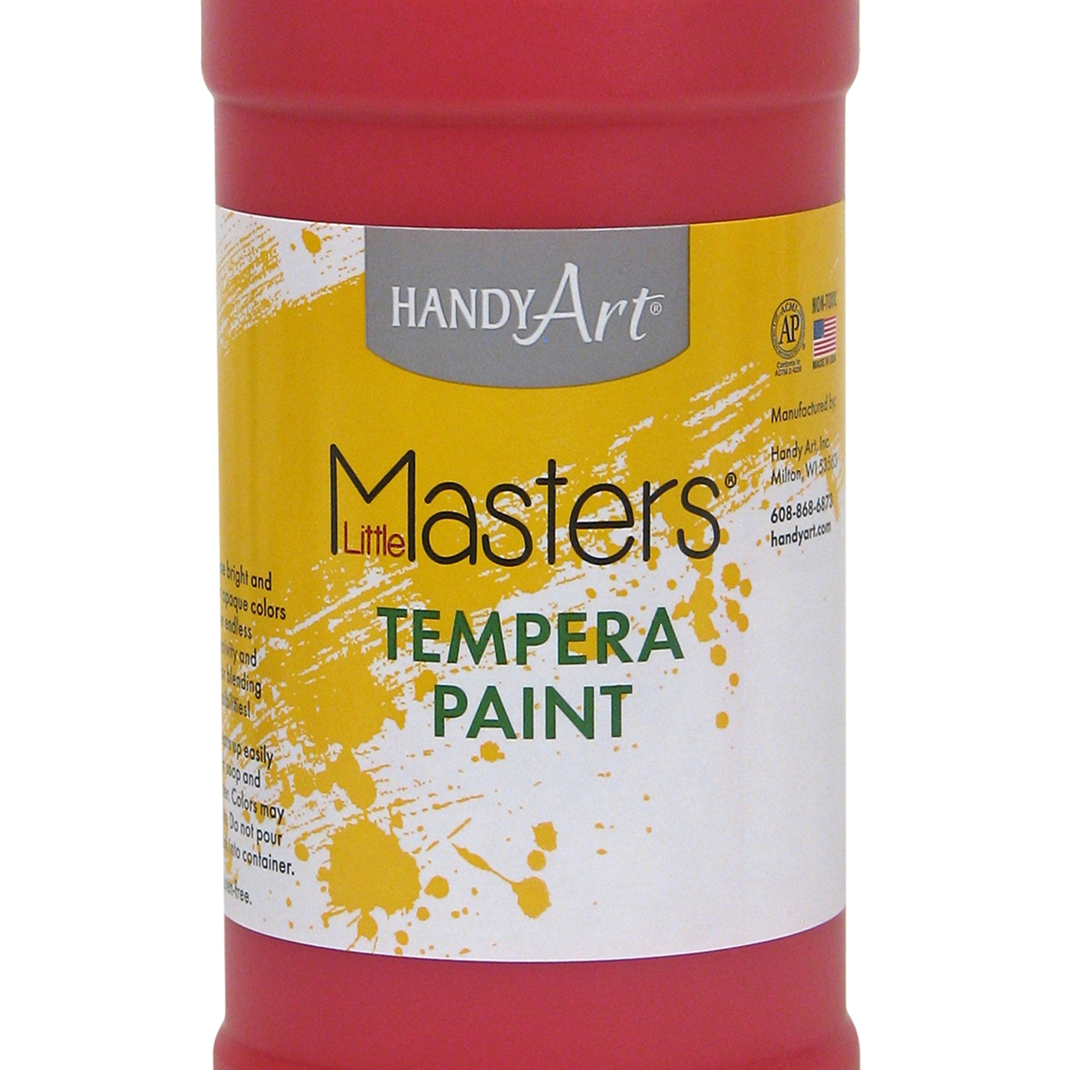 Little Masters® Tempera Paint, Red, 16 oz., Pack of 12