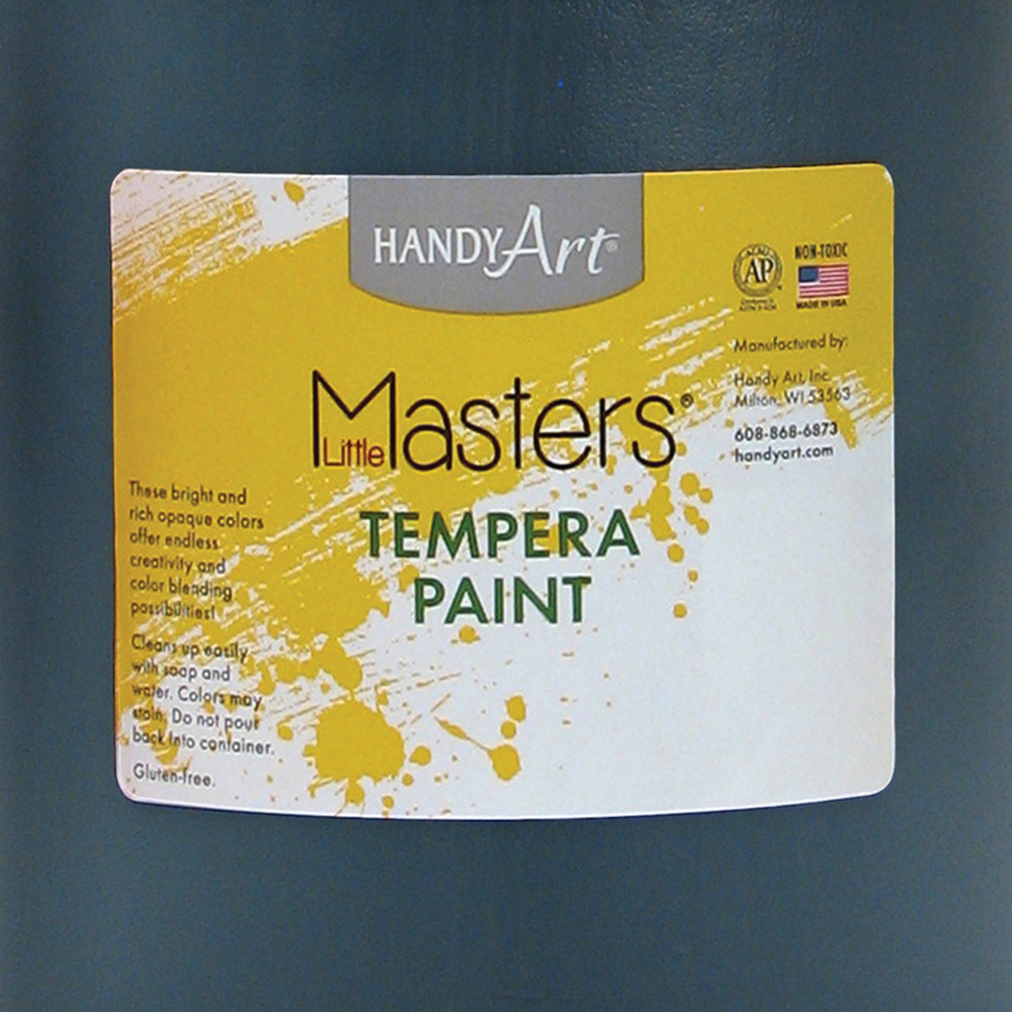 Little Masters® Tempera Paint, Black, Gallon